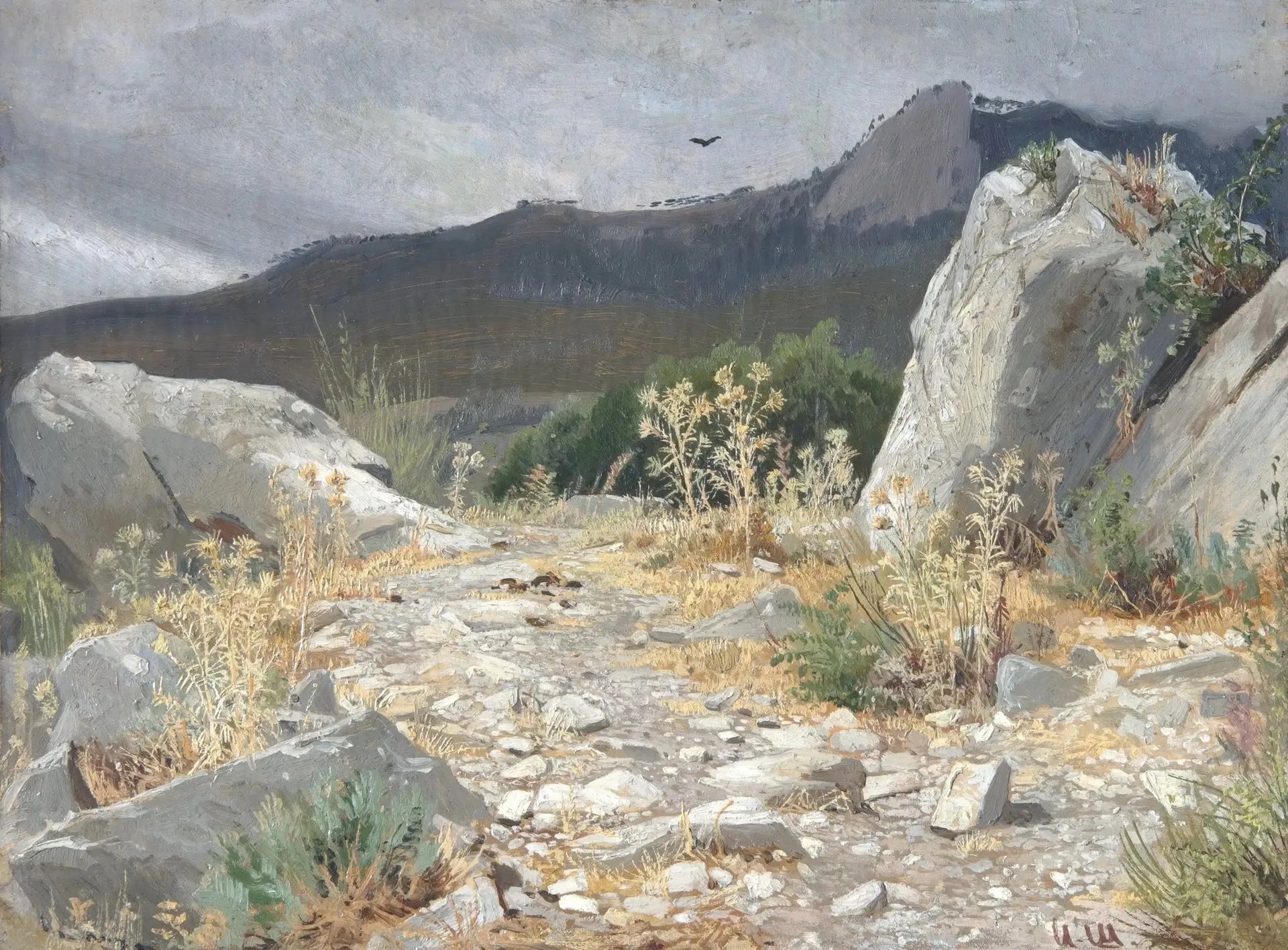 Sentier de montagne. Crimée - Ivan Chichkine image 1 copie de tableau peinte à la main
