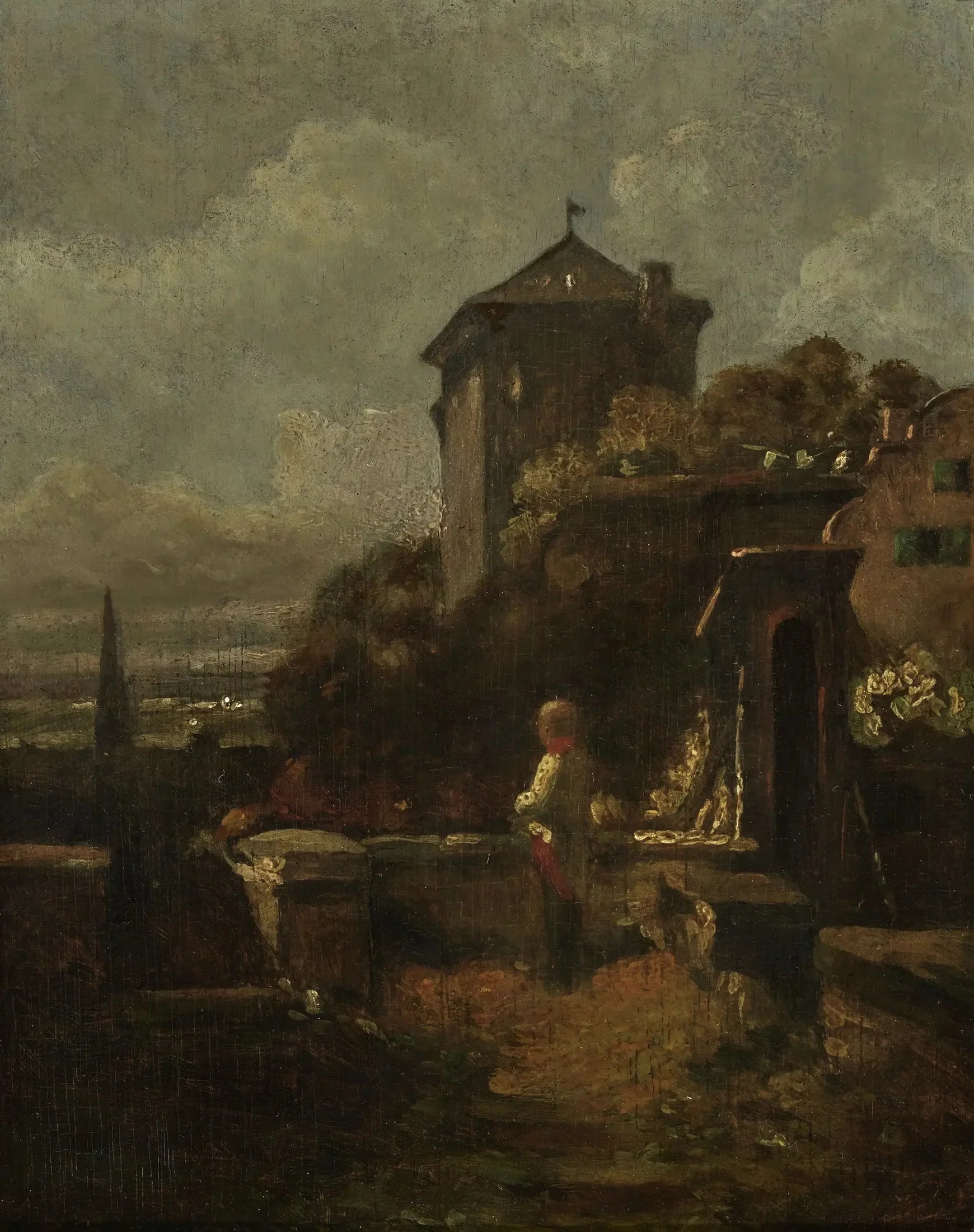 Sentinelle sur les remparts - Carl Spitzweg image 1 reproduction de peinture à l’huile