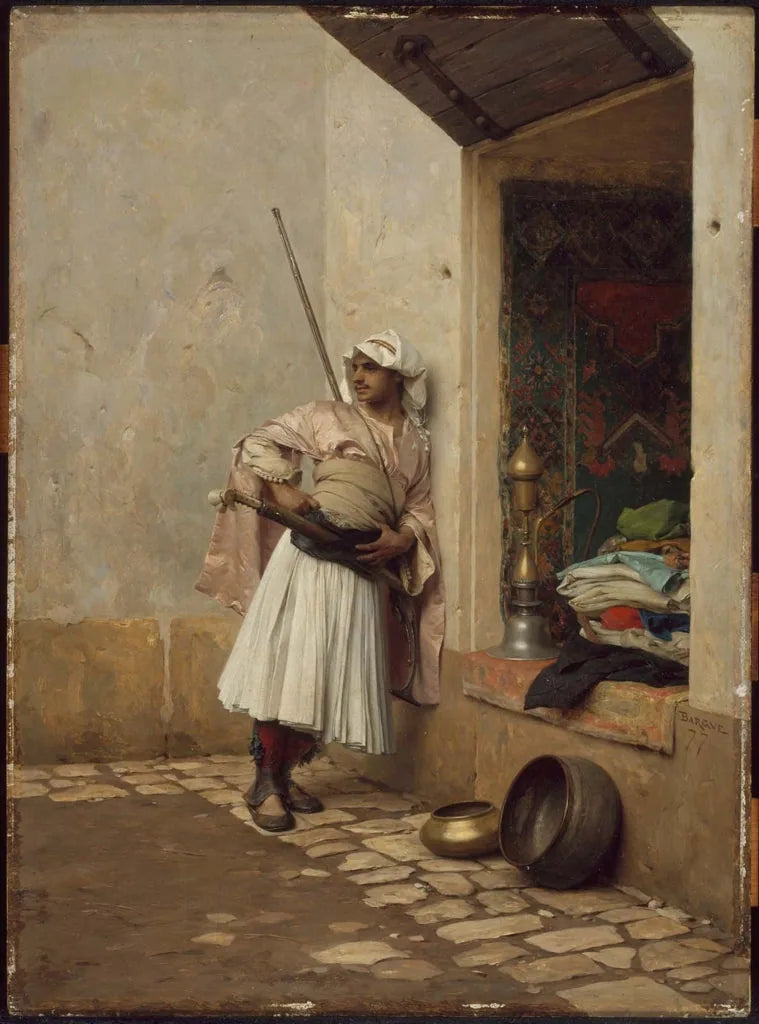Sentinelle turque - Charles Bargue image 1 reproduction artisanale de tableau