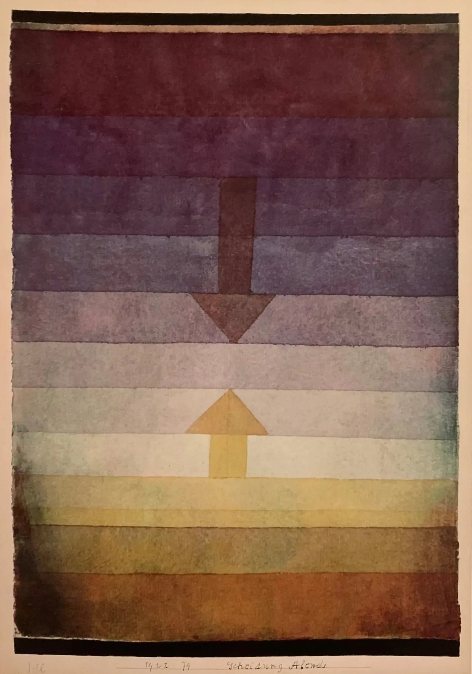 Séparation, le soir - Paul Klee image 1 reproduction de peinture à l’huile