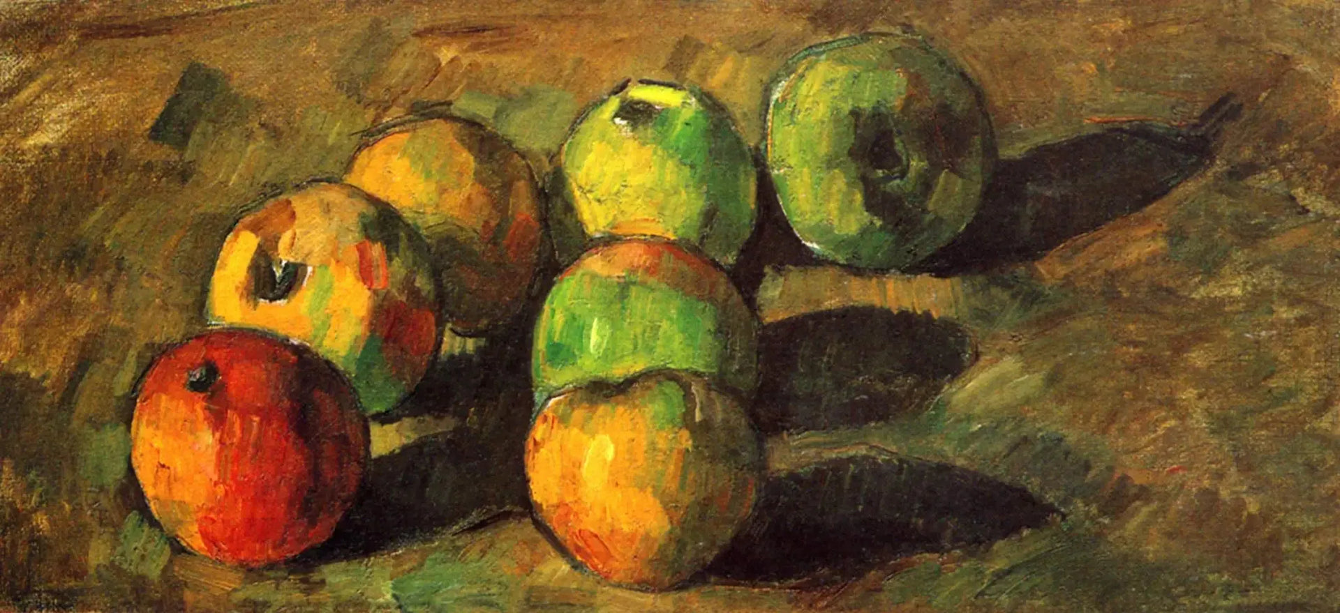 Sept pommes - Paul Cézanne image 1 copie peinte à la main à l’huile