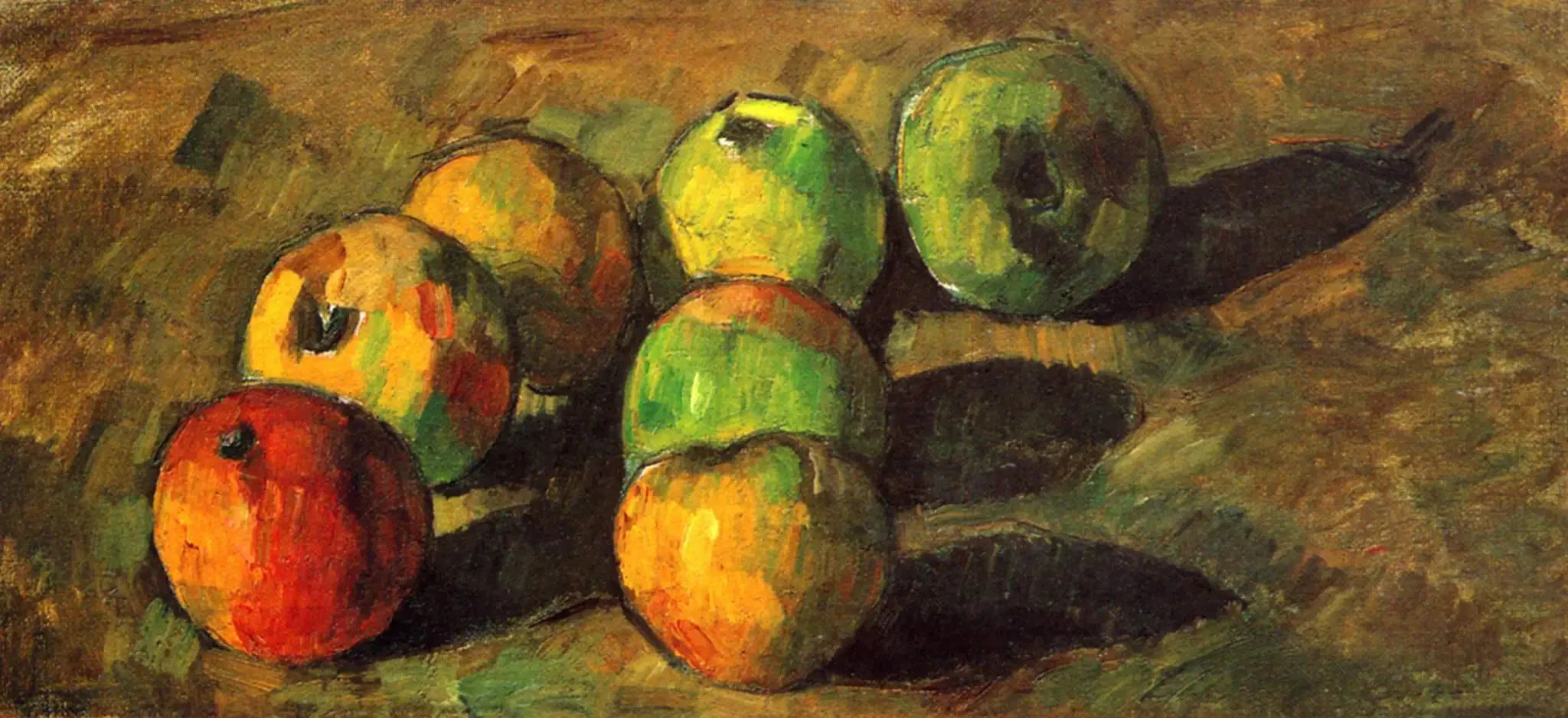 Sept pommes - Paul Cézanne image 1 copie peinte à la main à l’huile