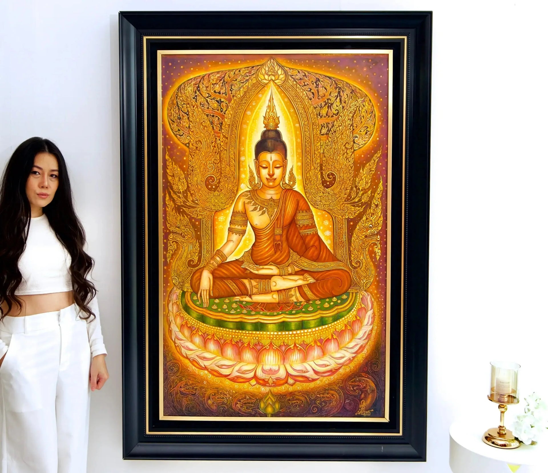 Sérénité du Bouddha | 80 x 130 cm image 2 reproduction réalisée par Alpha Reproduction