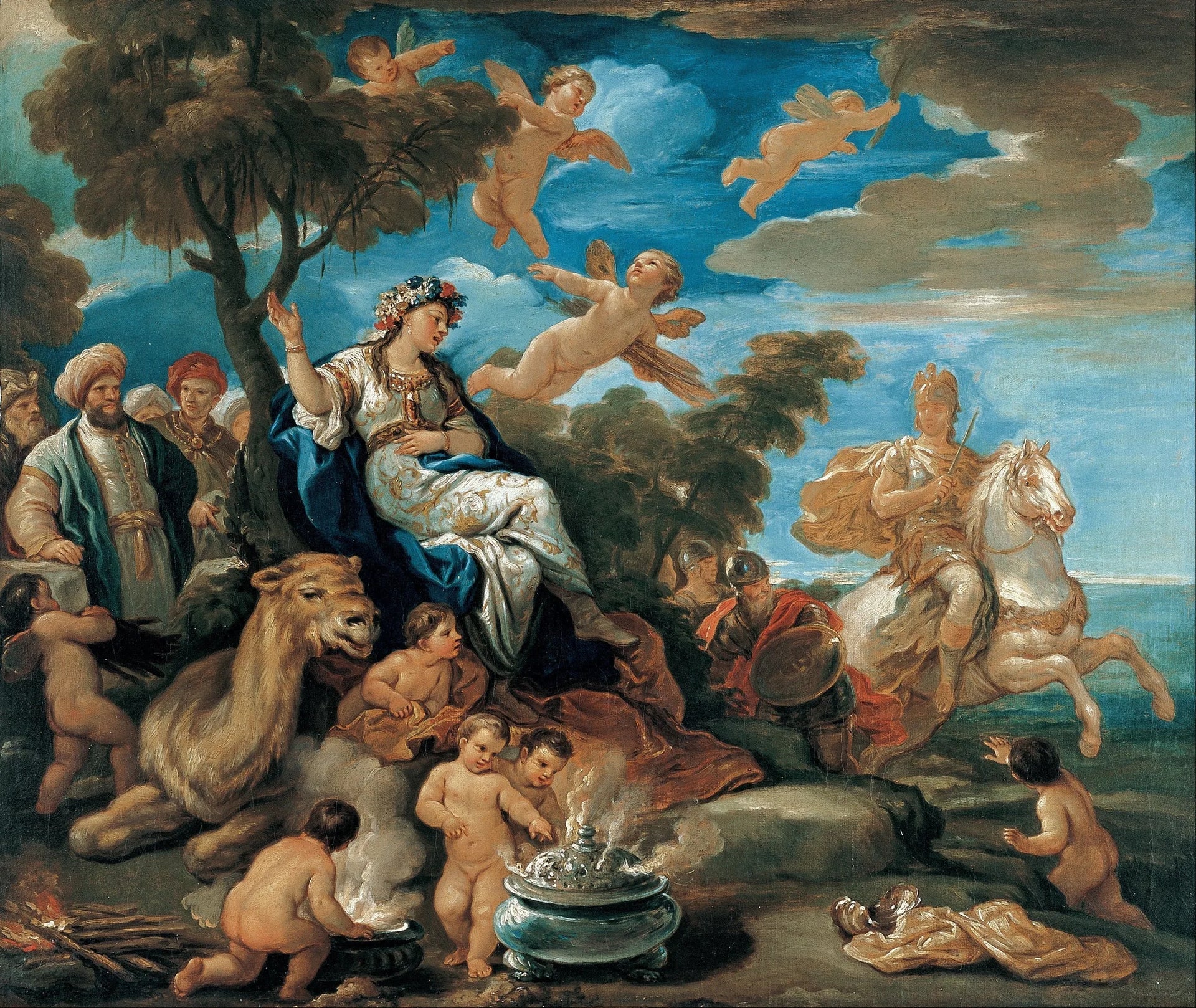 Série des quatre parties du monde. Asie - Luca Giordano image 1 reproduction réalisée par Alpha Reproduction
