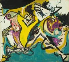 Série équine II - Jackson Pollock image 1 reproduction de peinture à l’huile