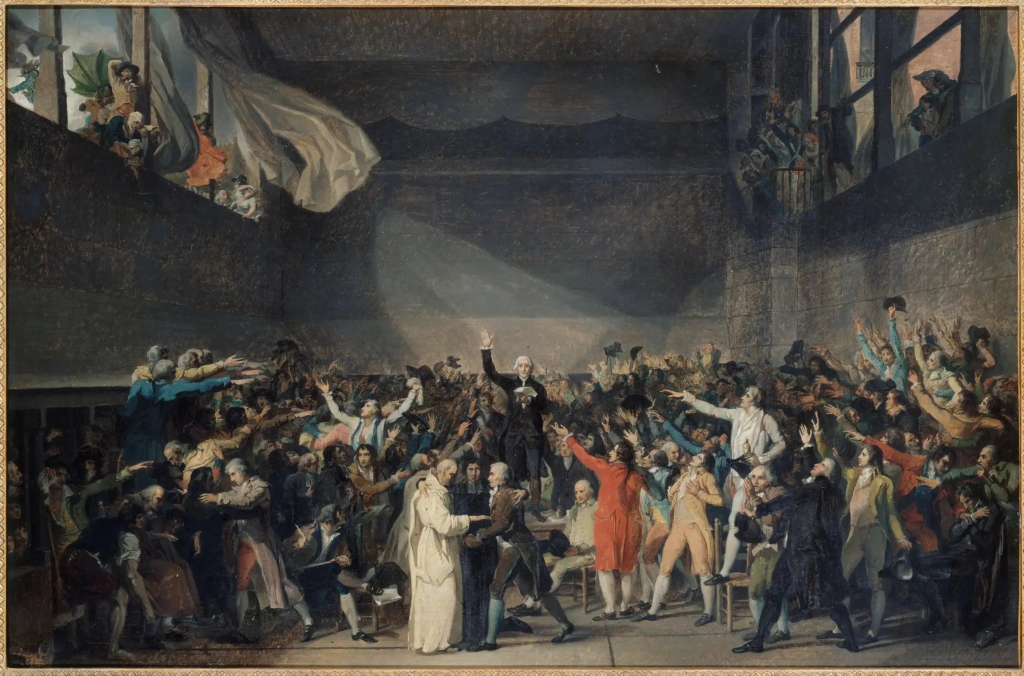 Serment du Jeu de paume, le 20 juin 1789 - Jacques-Louis David image 1 reproduction d’œuvre d’art à l’huile
