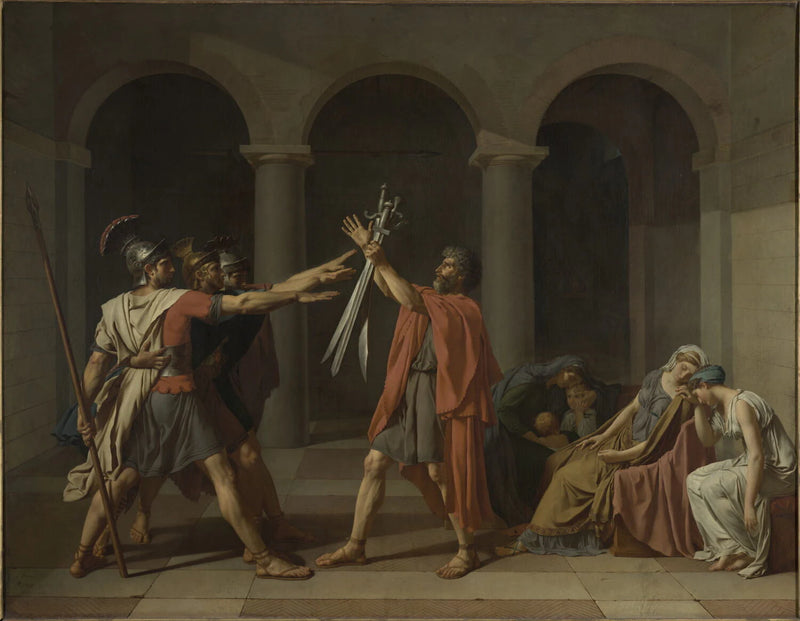 Le serment des Horaces, entre les mains de leur père - Jacques-Louis David