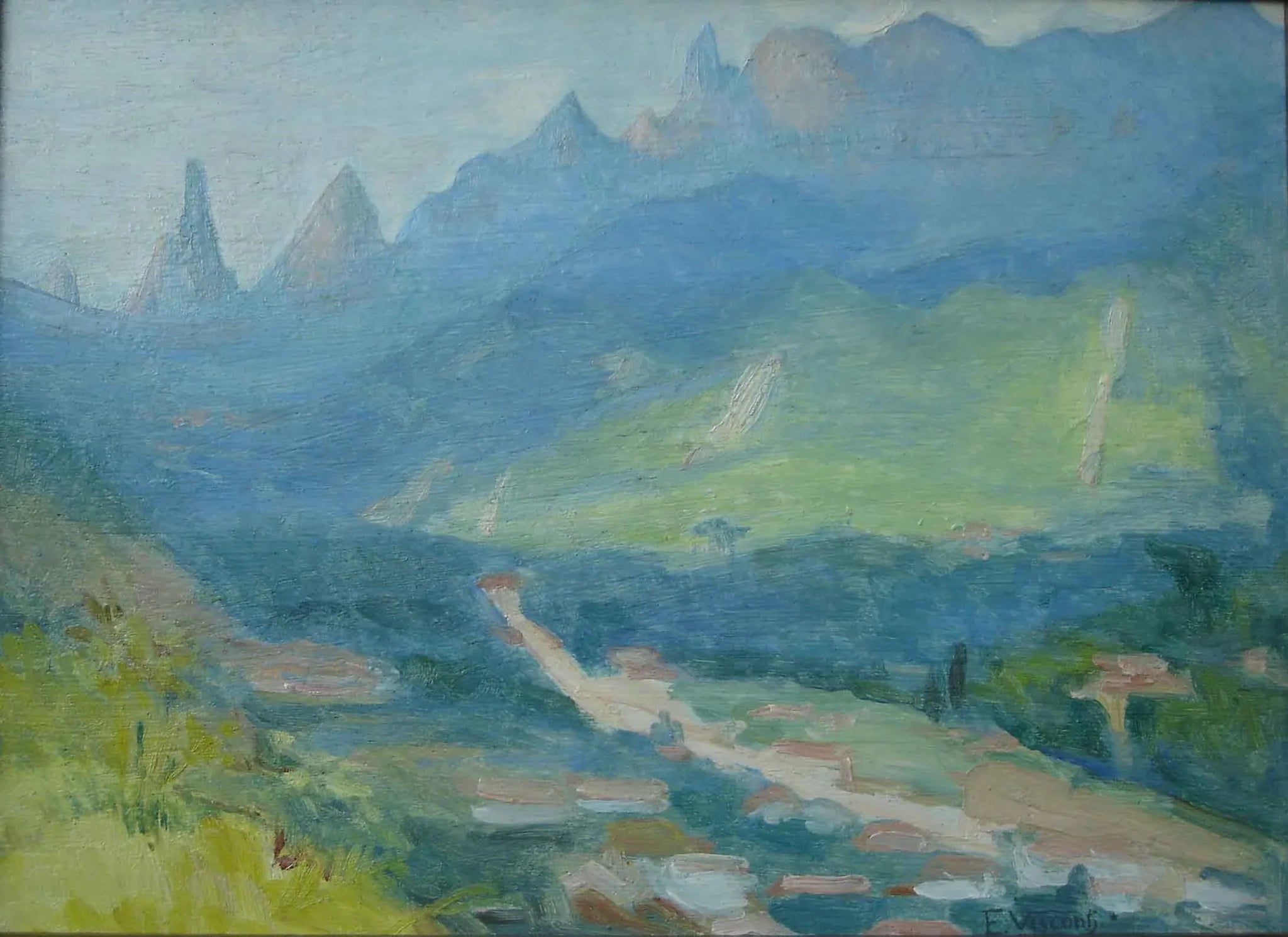 Serra dos Órgãos - Eliseu Visconti image 1 copie peinte à la main à l’huile
