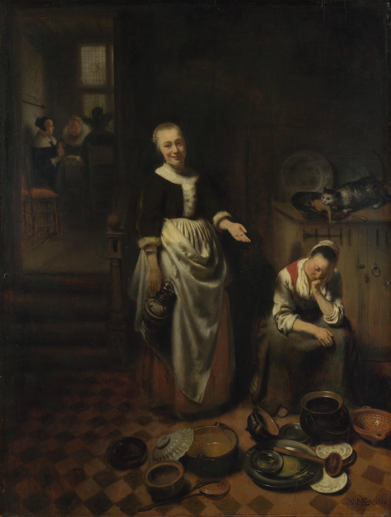 Le serviteur oisif - Nicolas Maes