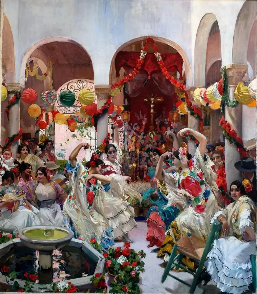 Séville, la danse - Joaquín Sorolla image 1 copie de tableau peinte à la main