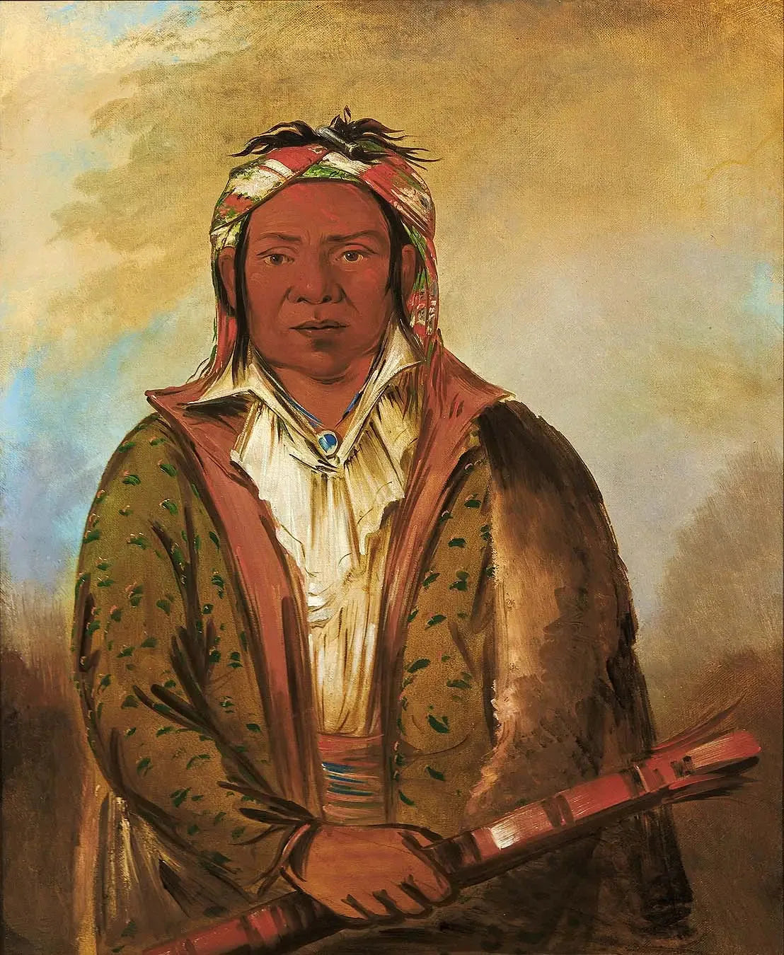 Shee-náh-wee - George Catlin image 1 copie de tableau peinte à la main