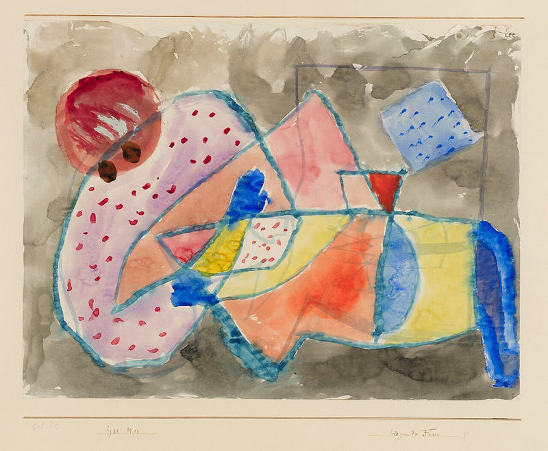 Woman reclining - Paul Klee
