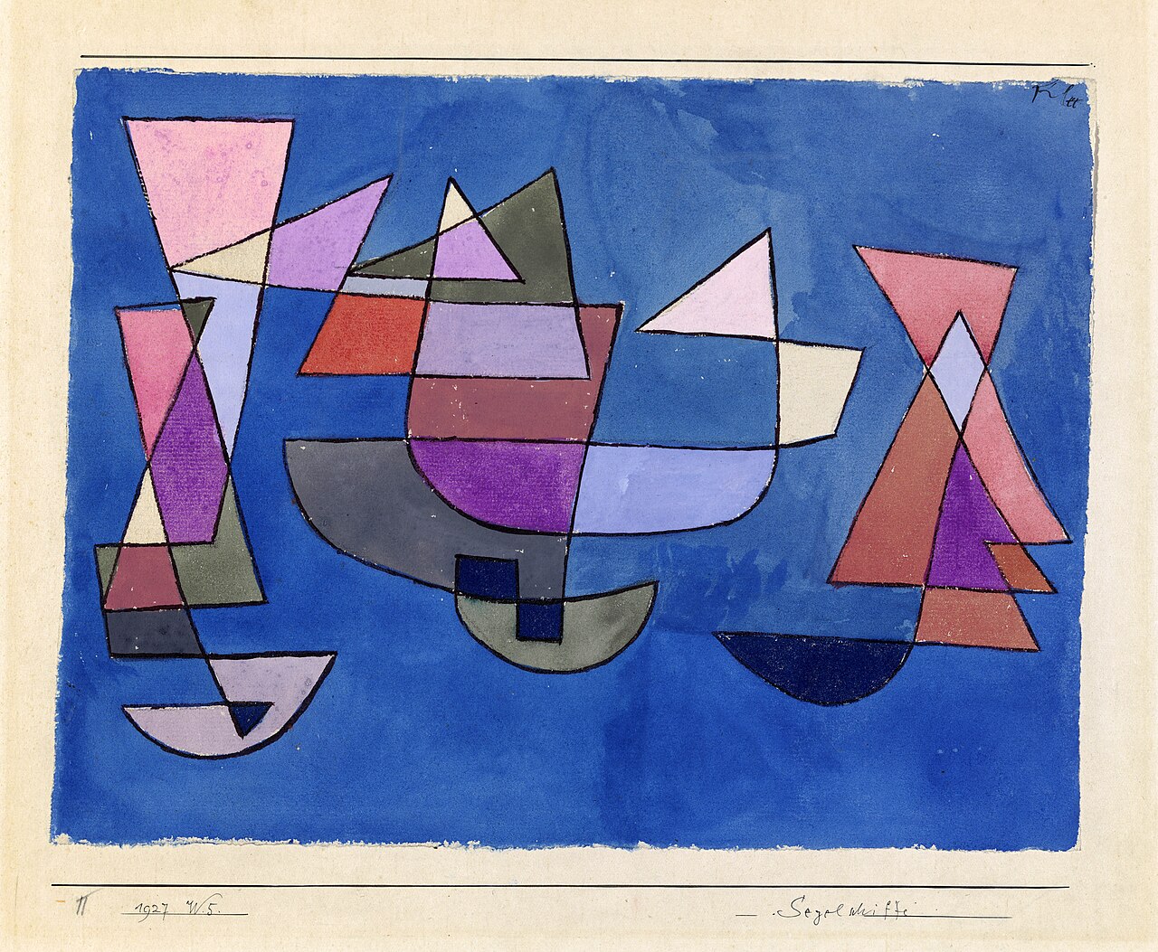 Bateaux à voile - Paul Klee