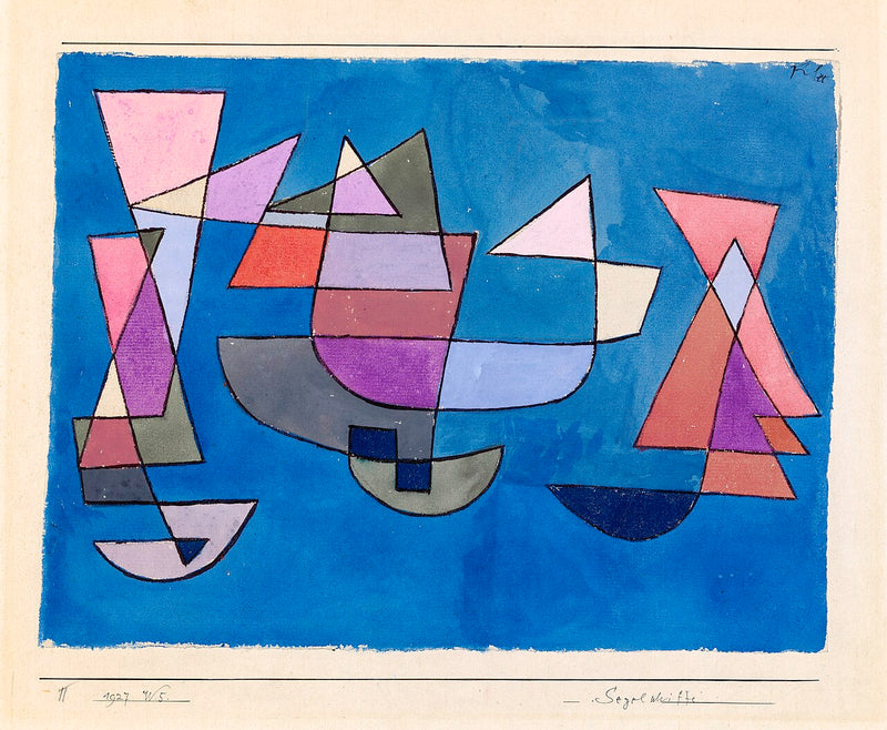 Bateaux à voile - Paul Klee
