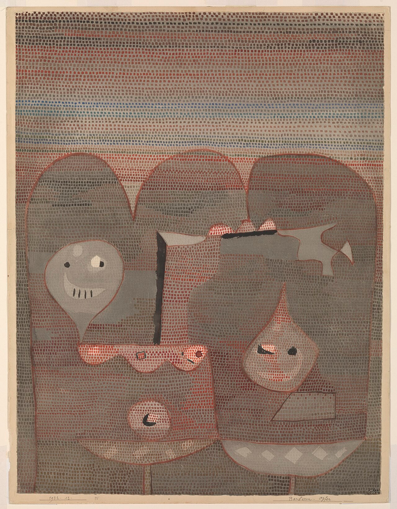 Barbarian Sacrifice. - Paul Klee