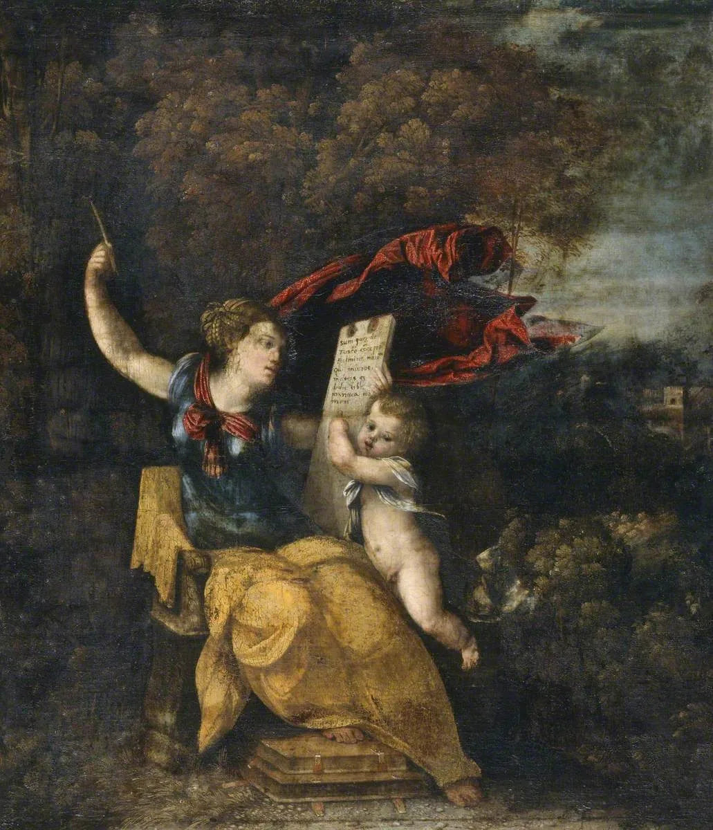 Sibylle et Génie - Dosso Dossi image 1 reproduction de peinture à l’huile