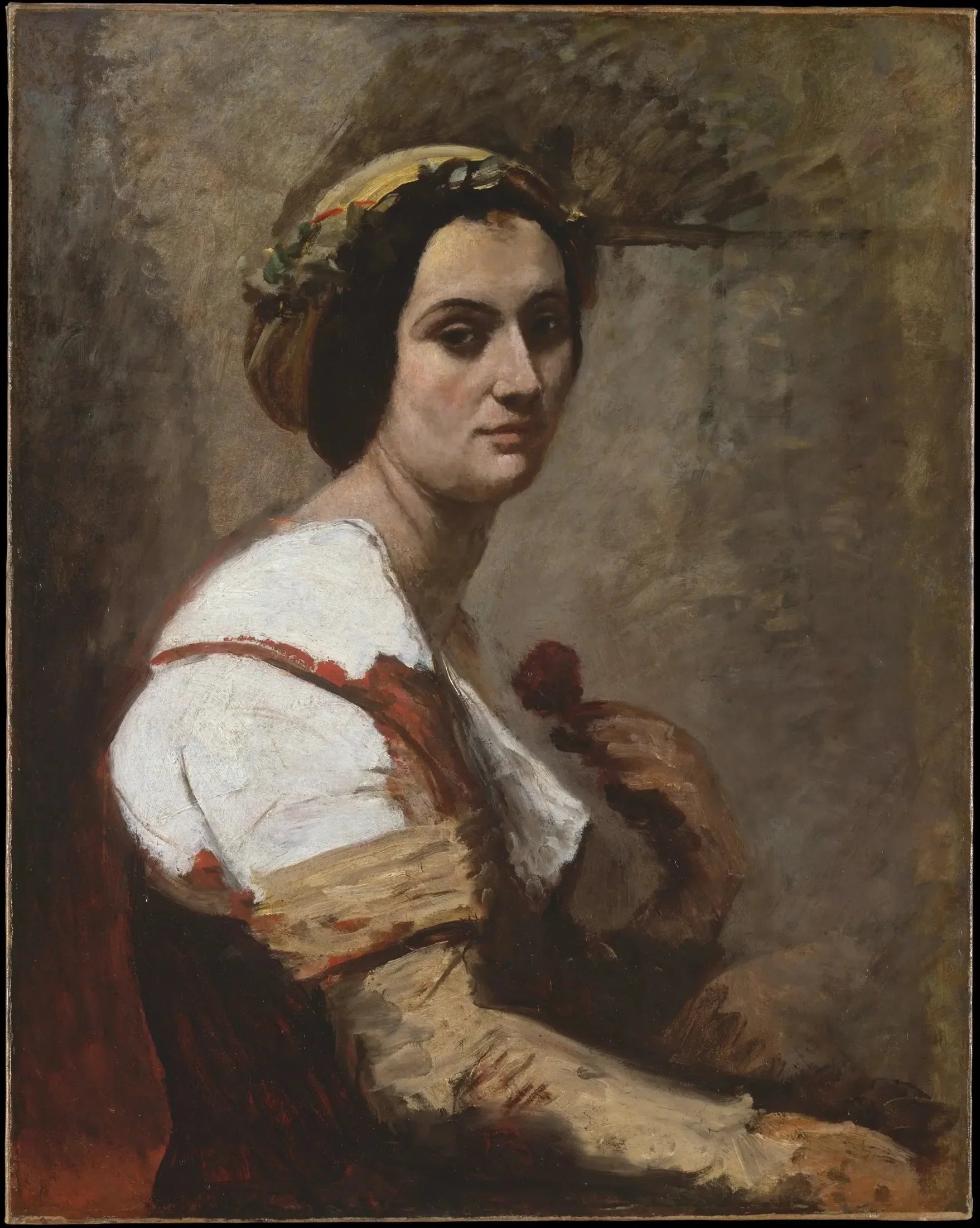 Sibylle - Jean-Baptiste Camille Corot image 1 reproduction de peinture à l’huile