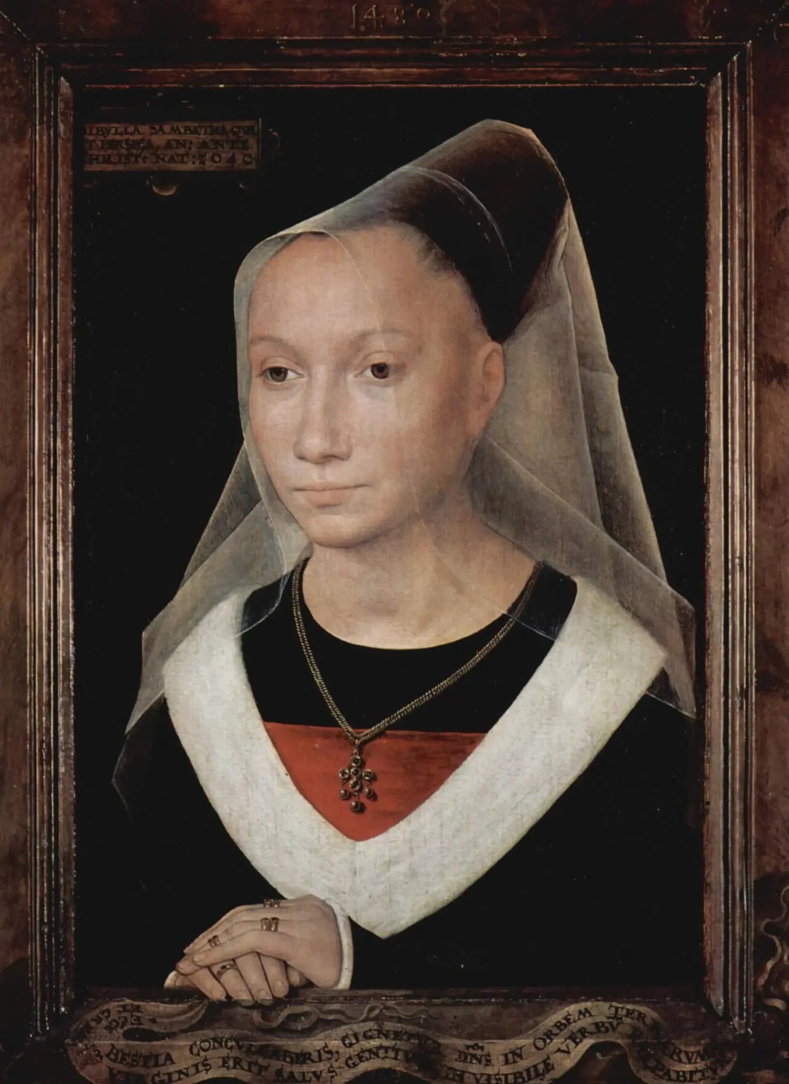 Sibylle Sambetha - Hans Memling image 1 copie de tableau peinte à la main