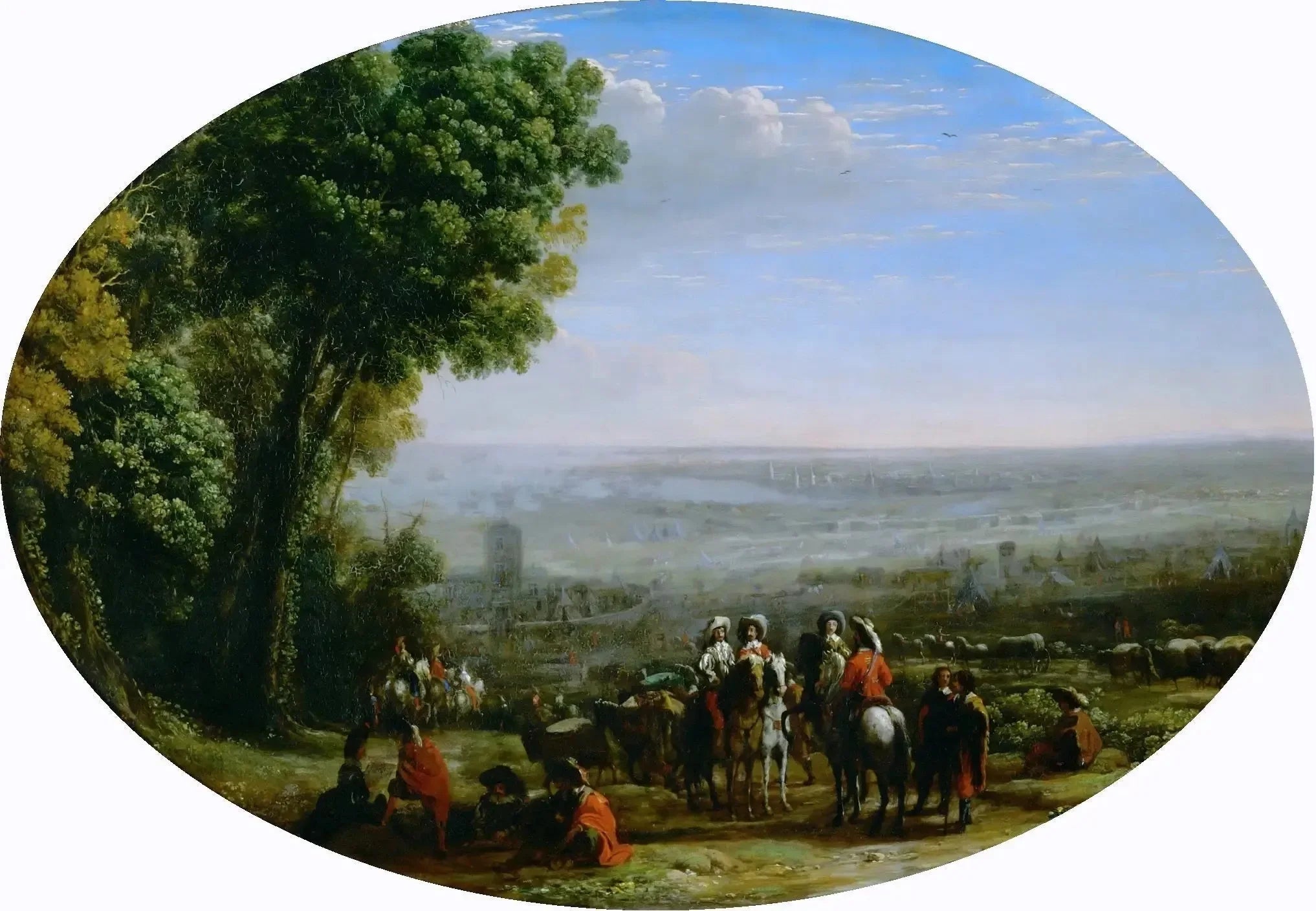 Siège de La Rochelle par Louis XIII - Claude Lorrain image 1 reproduction réalisée par Alpha Reproduction