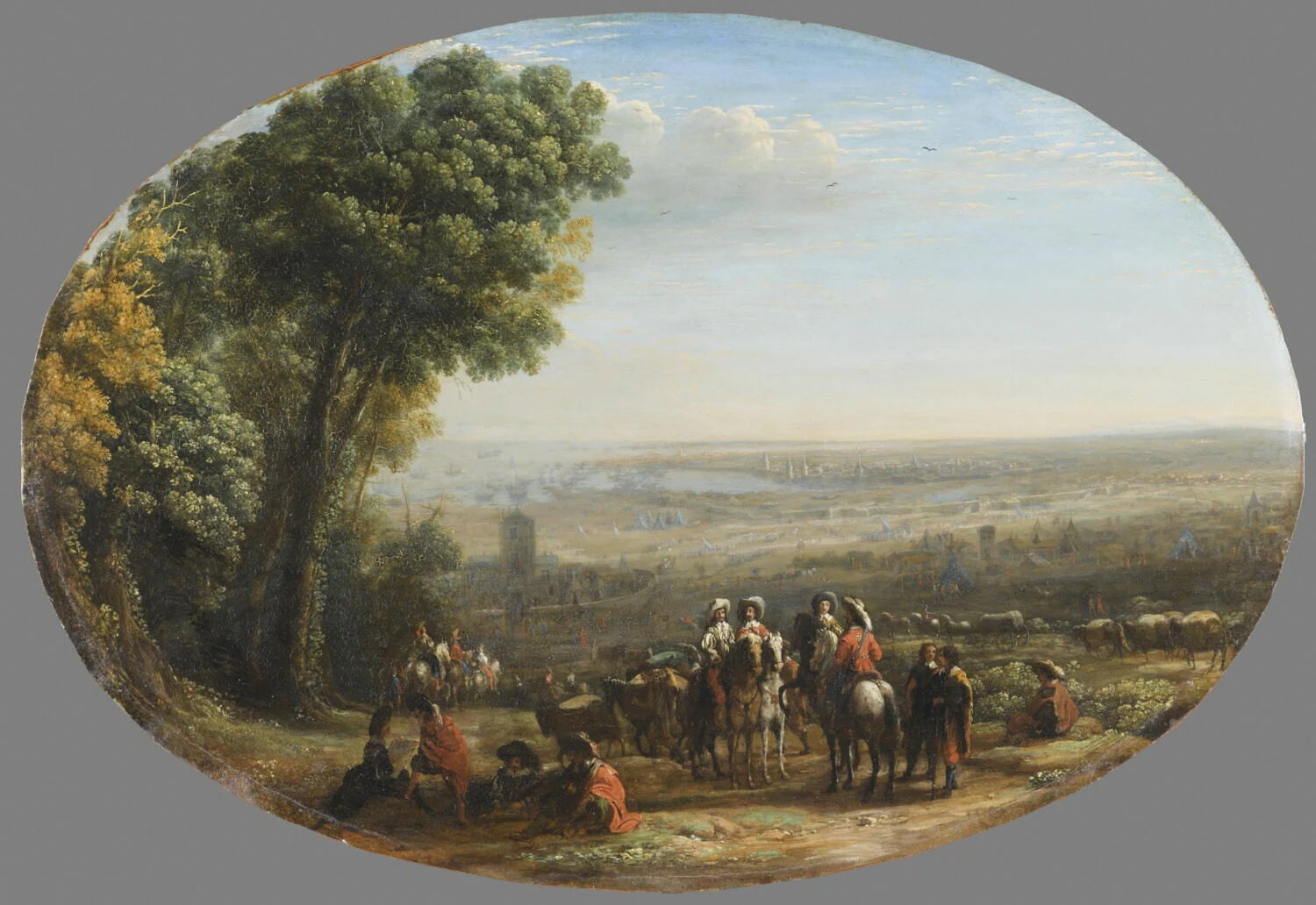 Siège de La Rochelle par Louis XIII - Claude Gellée
