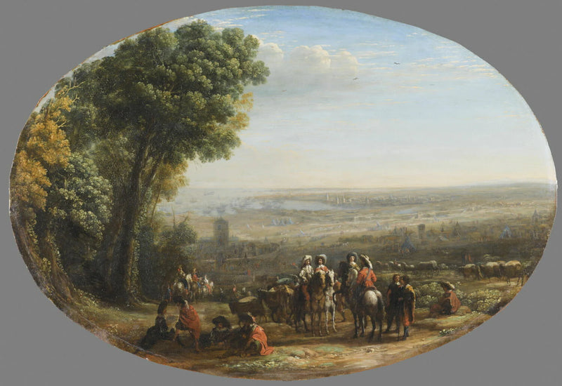 Siège de La Rochelle par Louis XIII - Claude Gellée