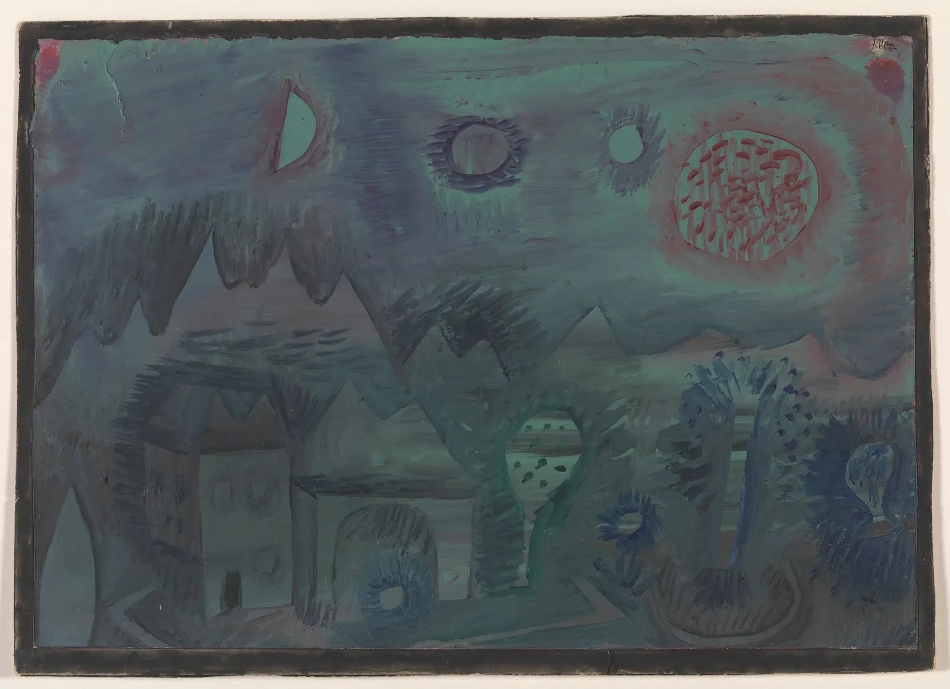 Signes dans le ciel - Paul Klee image 1 copie de tableau peinte à la main