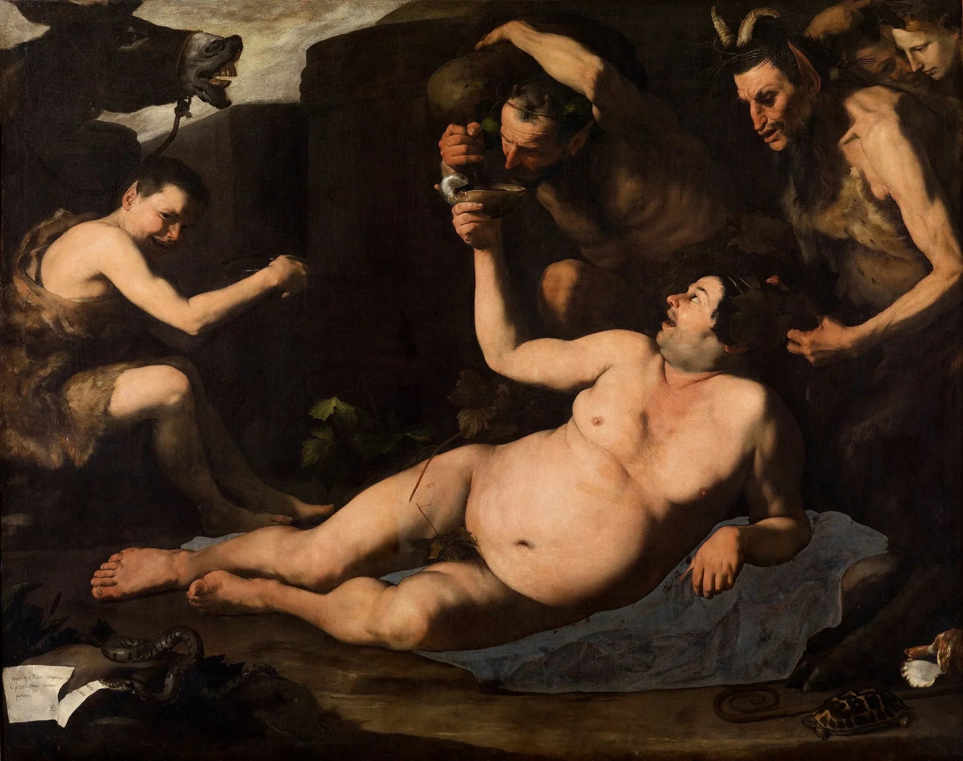 Silène ivre - Jusepe de Ribera image 1 reproduction artisanale de tableau
