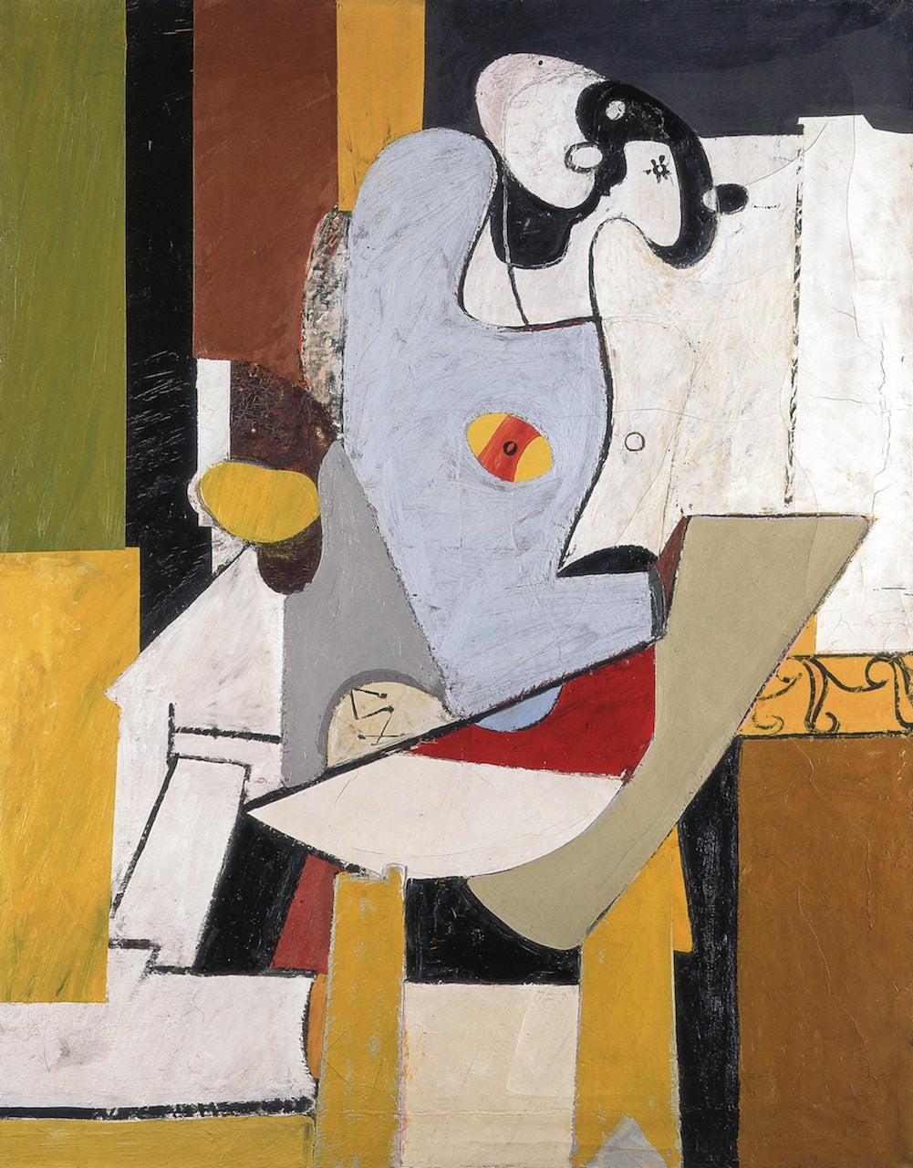 Silhouette bleue sur une chaise - Arshile Gorky image 1 reproduction de peinture à l’huile