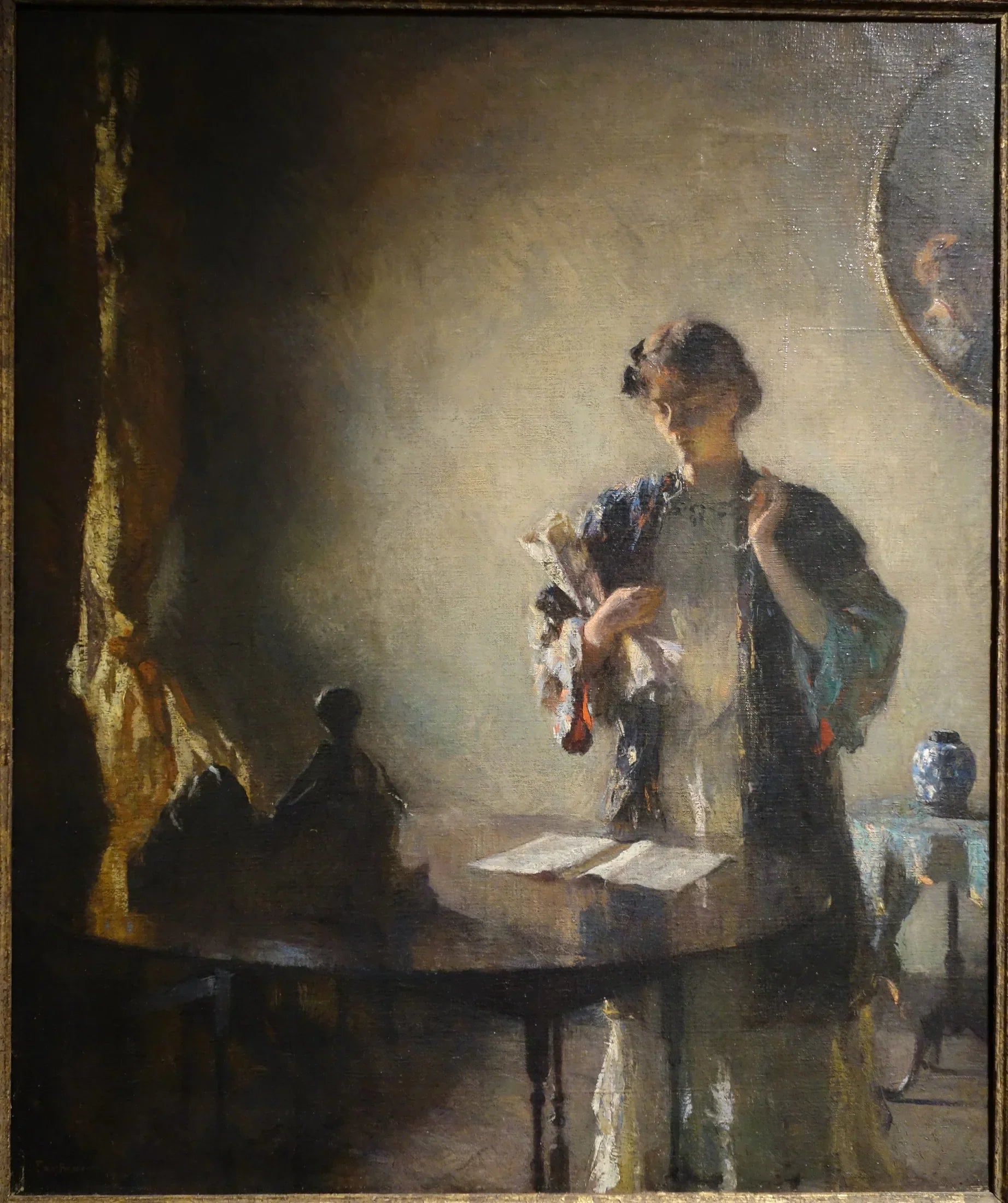 Silhouette dans une pièce - Frank Weston Benson image 1 copie de tableau peinte à la main