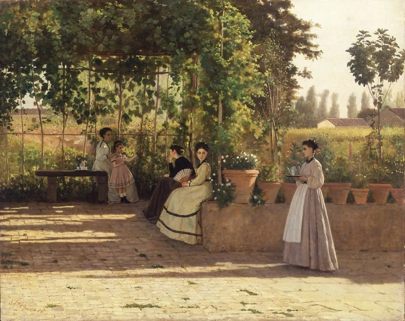 Il pergolato - Silvestro Lega