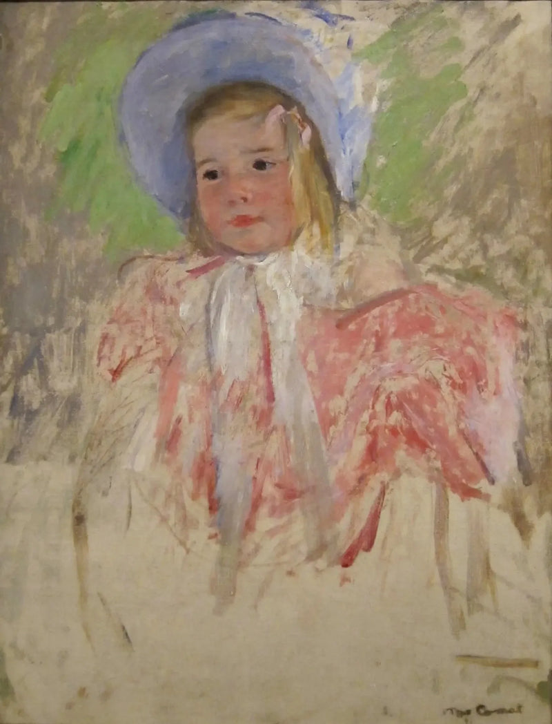Simone au bonnet bleu (n° 1) - Mary Cassatt