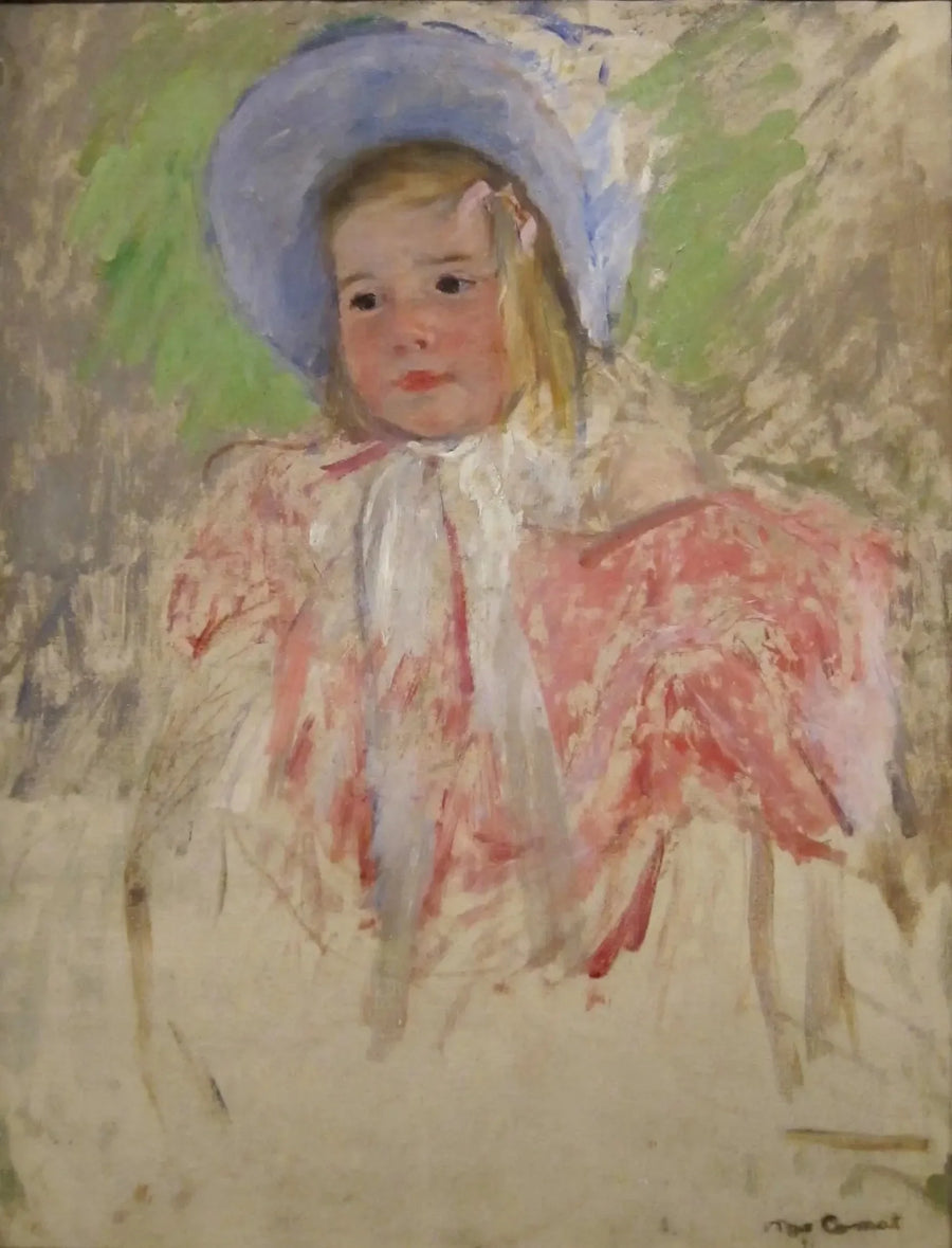 Simone au bonnet bleu (n° 1) - Mary Cassatt