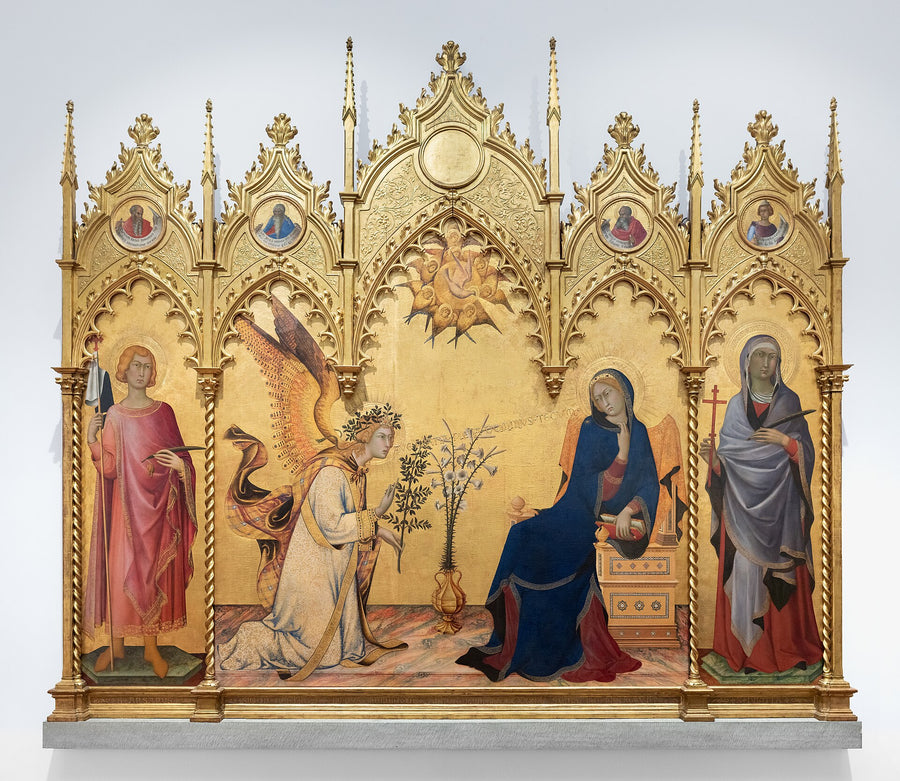 L’Annonciation avec sainte Marguerite et saint Ansan - Simone Martini