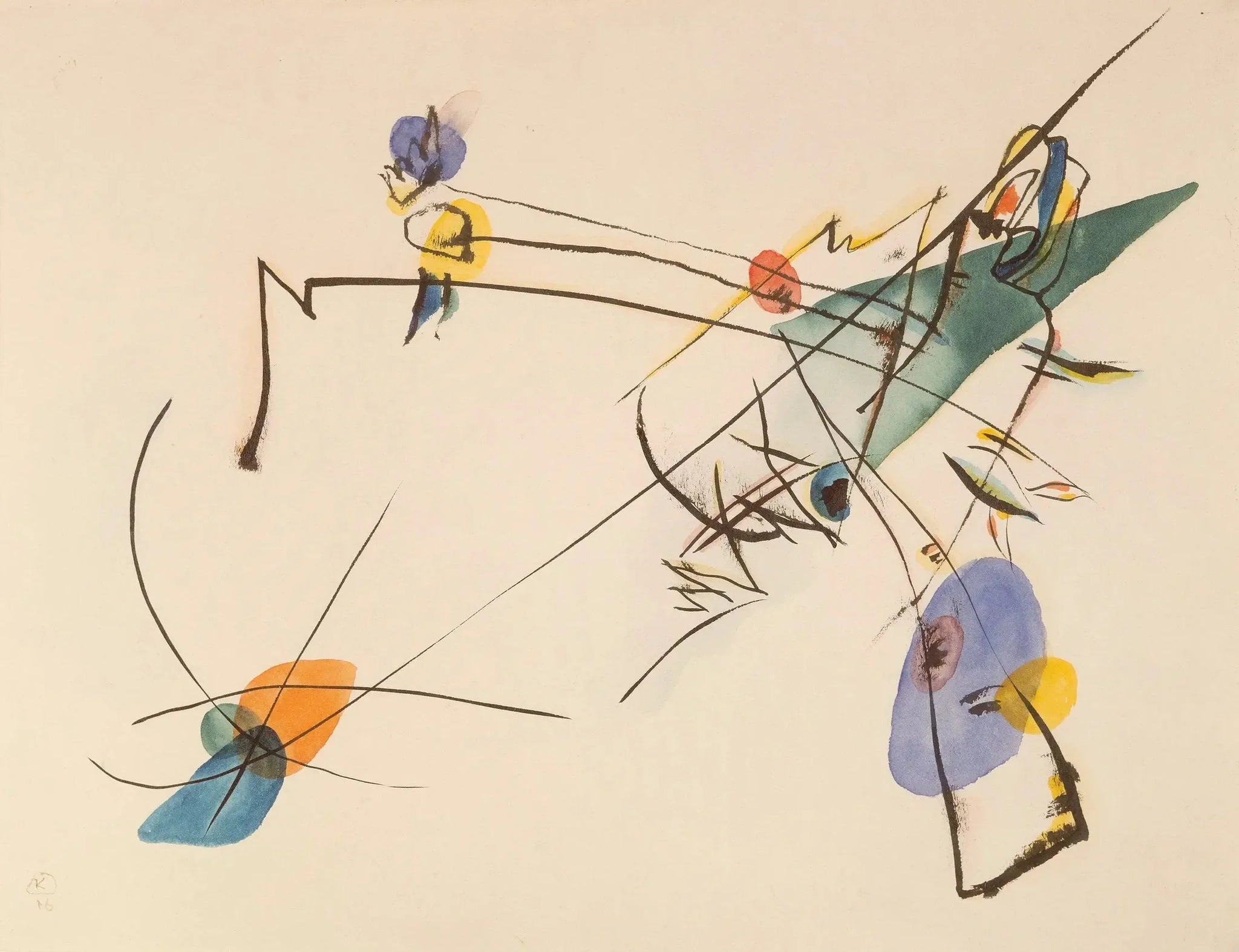 Simple - Vassily Kandinsky image 1 reproduction artisanale de tableau