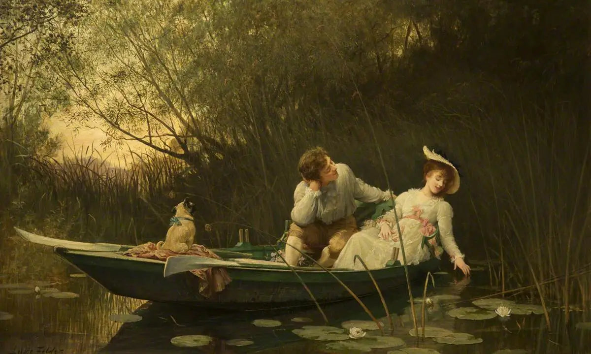 Simpletons - Luke Fildes image 1 reproduction d’œuvre d’art à l’huile