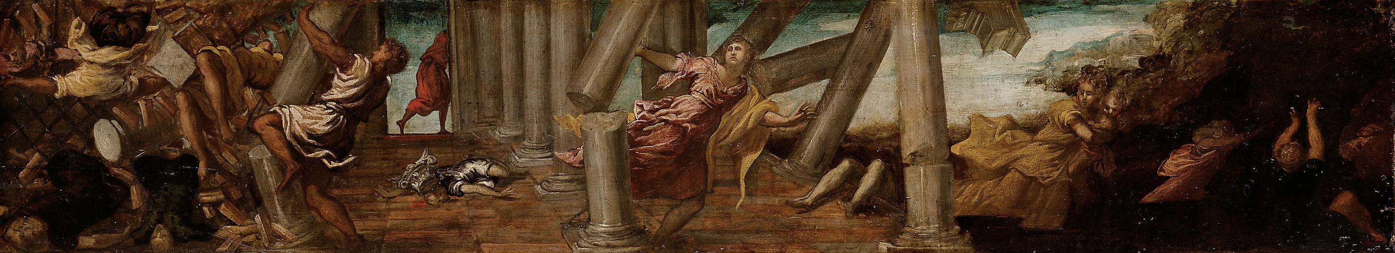 Simsons Rache an den Philistern - Jacopo Tintoretto image 1 reproduction de peinture à l’huile