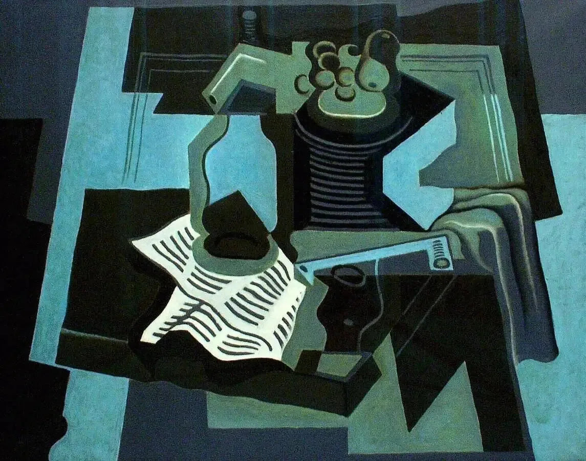 Siphon et compotier - Juan Gris image 1 reproduction réalisée par Alpha Reproduction