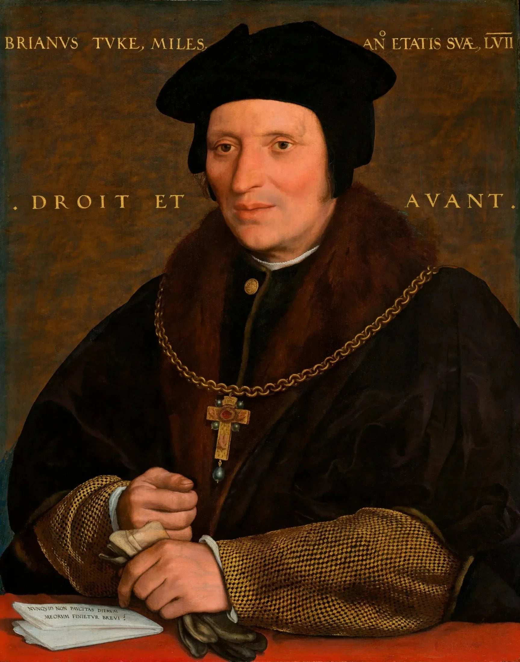 Sir Brian Tuke - Hans Holbein le Jeune image 1 reproduction de peinture à l’huile
