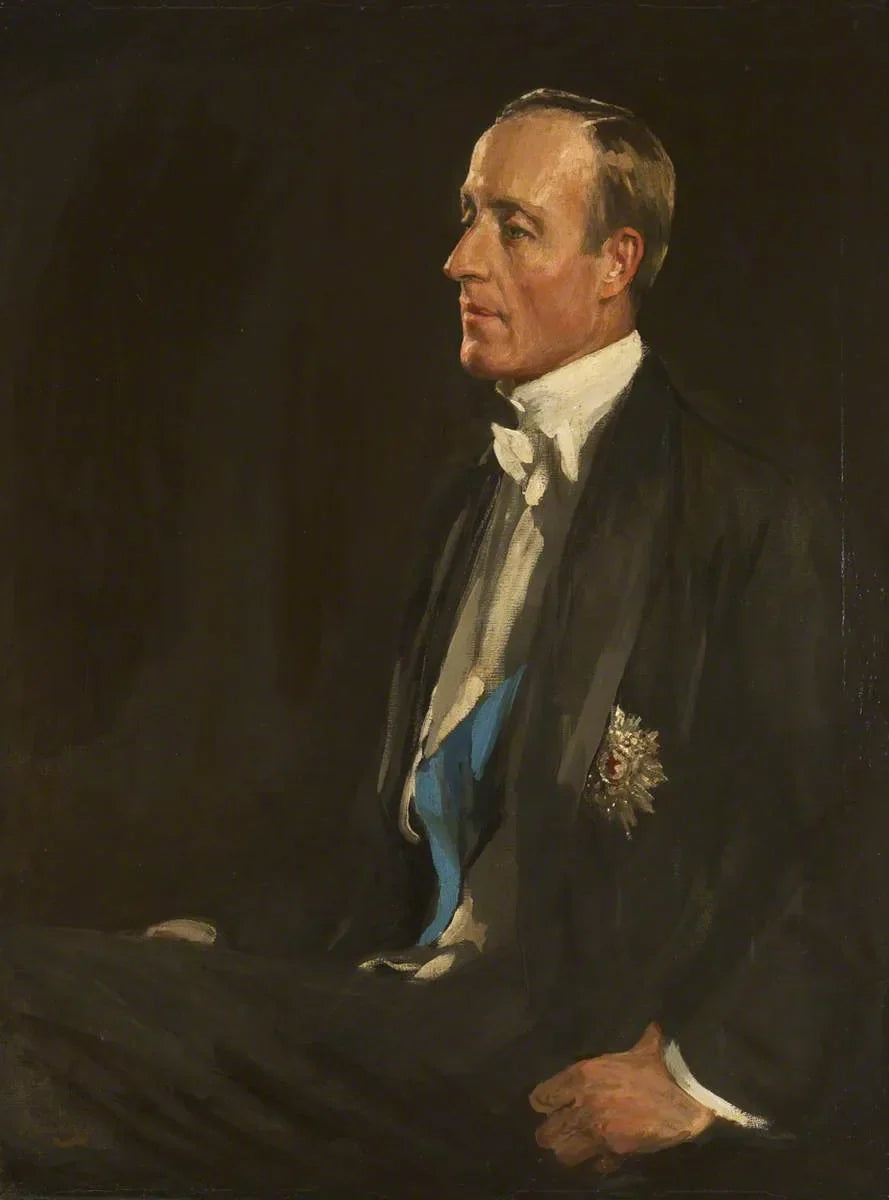 Sir Charles Stewart Henry Vane-Tempest-Stewart (1878–1949), 7e marquis de Londonderry, KG, député - John Lavery image 1 copie de tableau peinte à la main