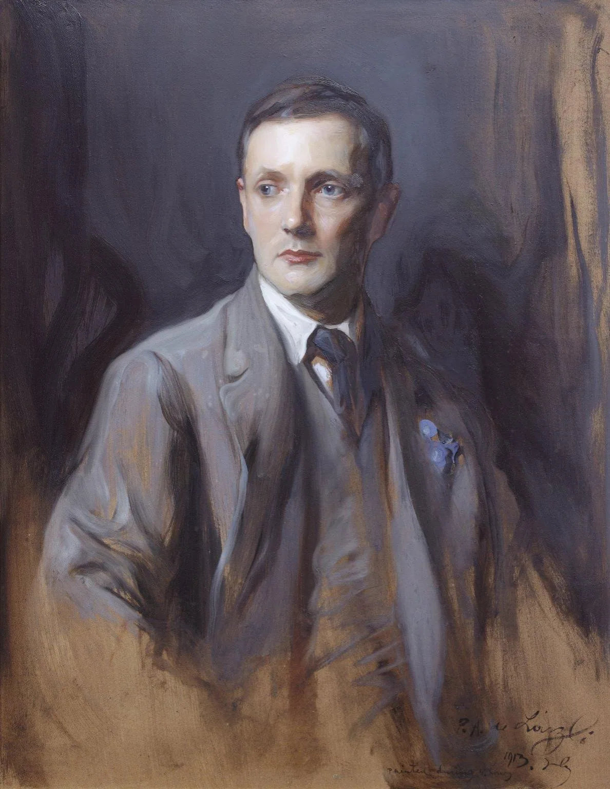 Sir Donald Francis Tovey - Philip de László image 1 tableau peint à l’huile sur toile