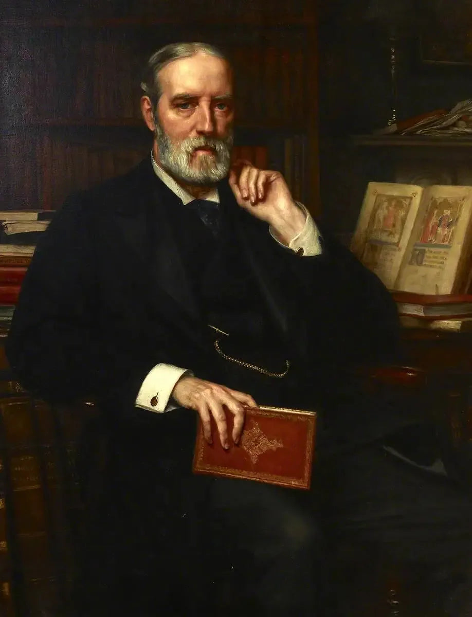 Sir Edward Maunde Thompson (1840–1929), directeur et bibliothécaire principal (1888–1909) - Edward Poynter image 1 reproduction de peinture à l’huile