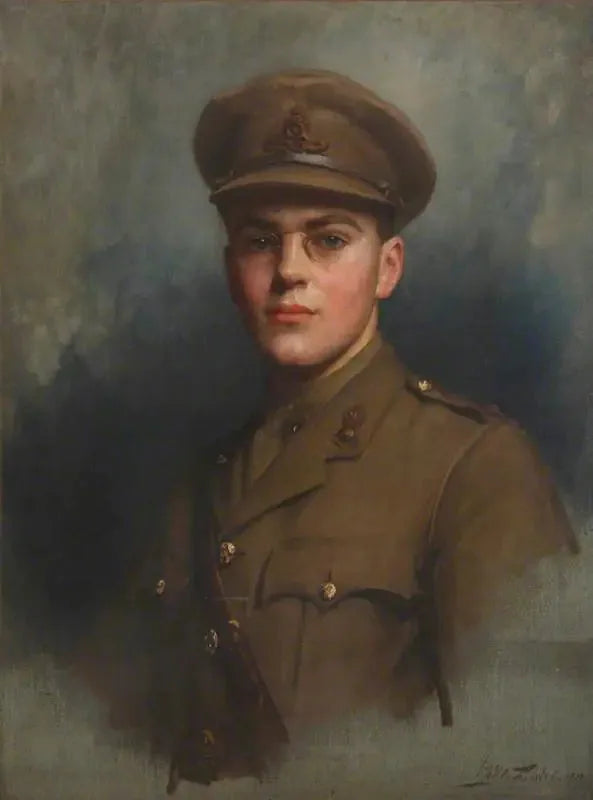 Sir Felix John Morgan Brunner, 3e baronnet Brunner (1897-1982) en tant qu'officier d'artillerie - Luke Fildes image 1 reproduction réalisée par Alpha Reproduction
