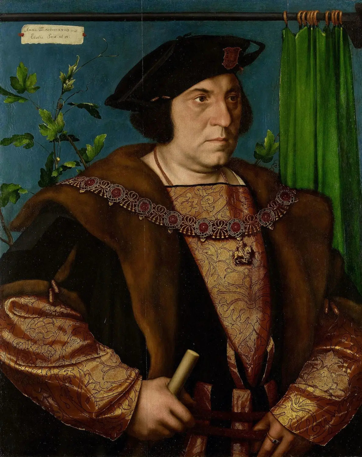 Sir Henry Guildford (1489-1532) - Hans Holbein le Jeune image 1 tableau peint à l’huile sur toile