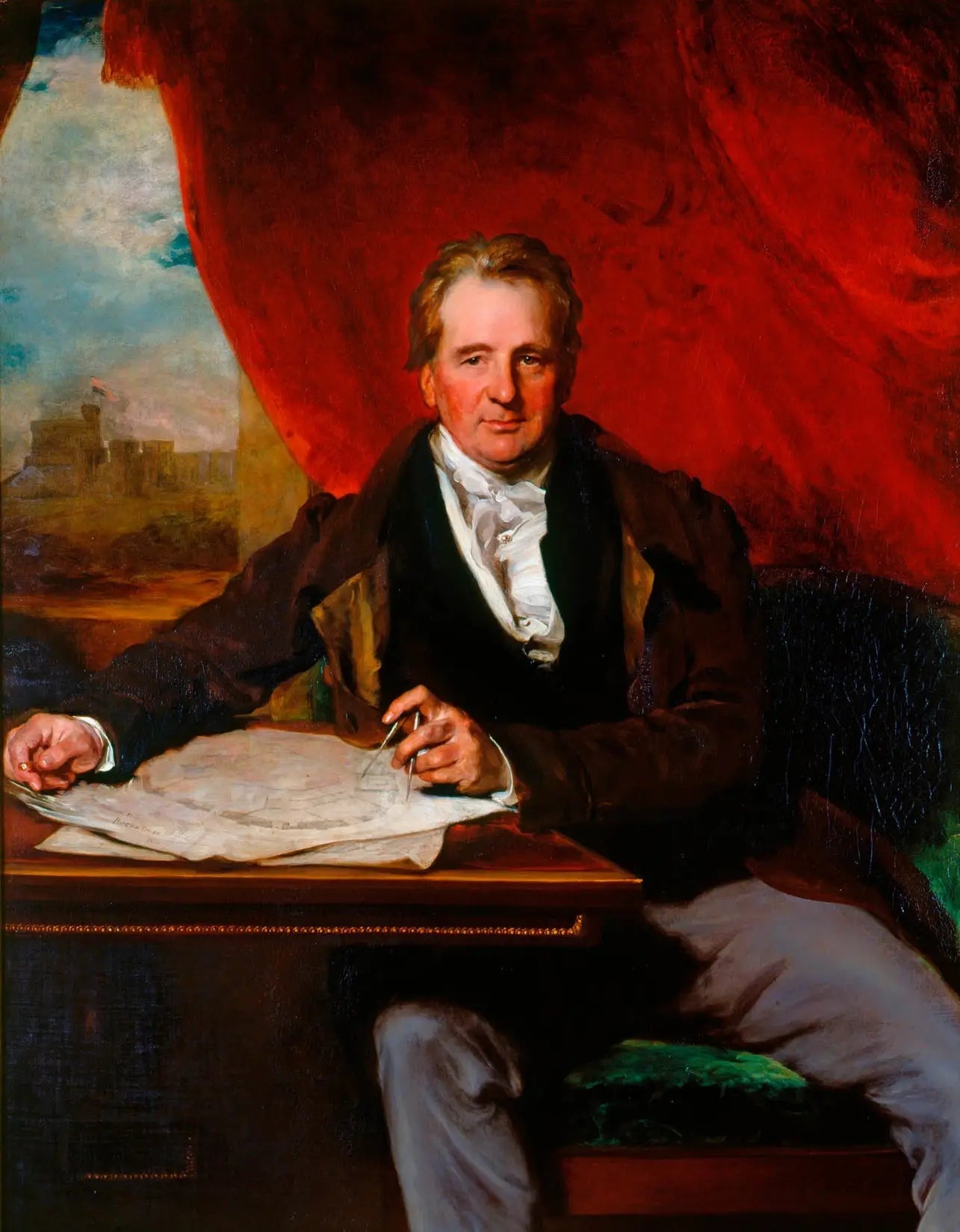 Sir Jeffry Wyatville (1766-1840) - Thomas Lawrence image 1 copie peinte à la main à l’huile