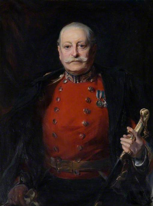 Sir John Richard Geers Cotterell (1866–1937), 4e baronnet, Lord-Lieutenant du Herefordshire (1904–1933) - Philip de László image 1 tableau peint à l’huile sur toile