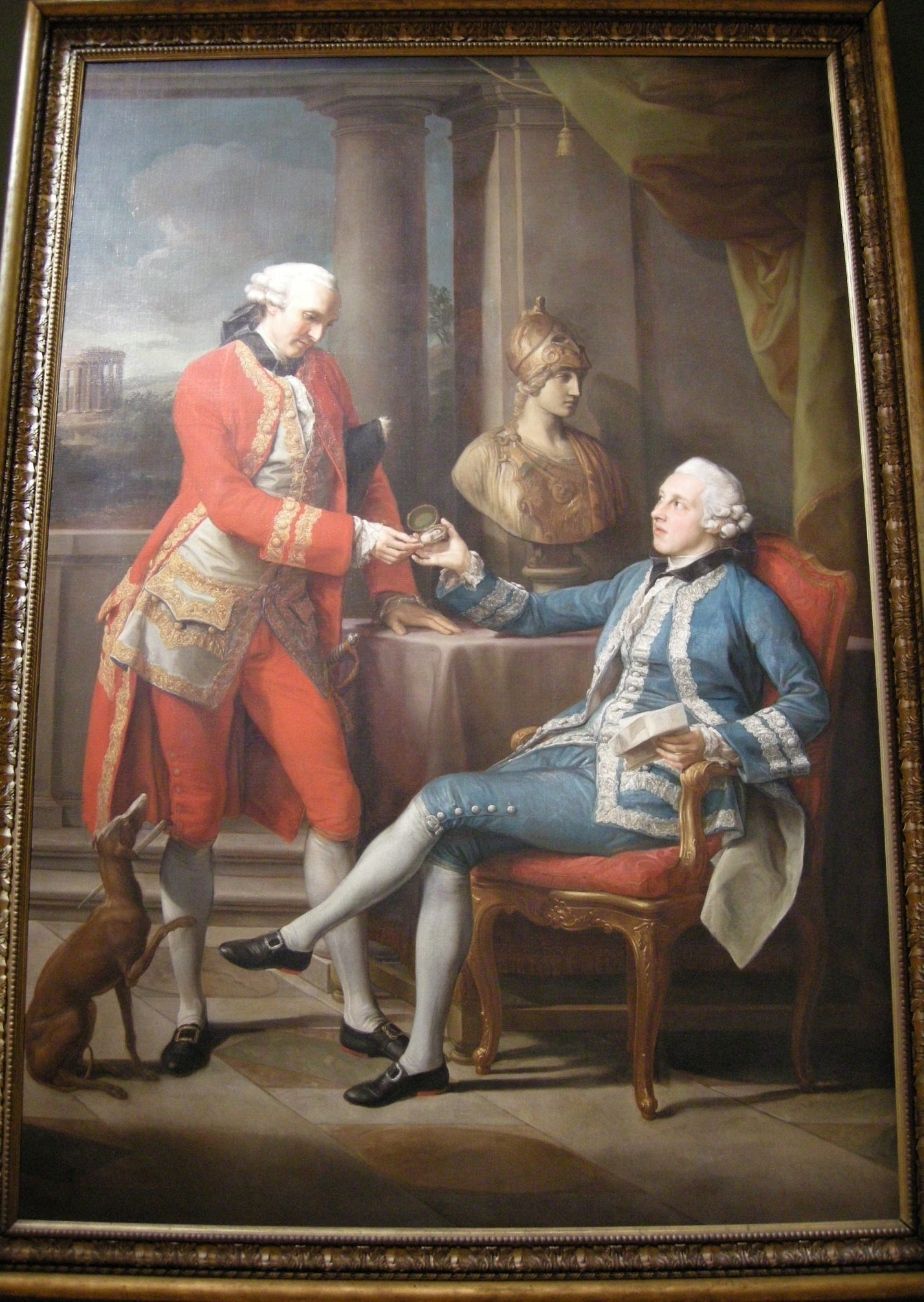Sir Sampson Gideon et un compagnon non identifié - Pompeo Batoni image 1 reproduction artisanale de tableau
