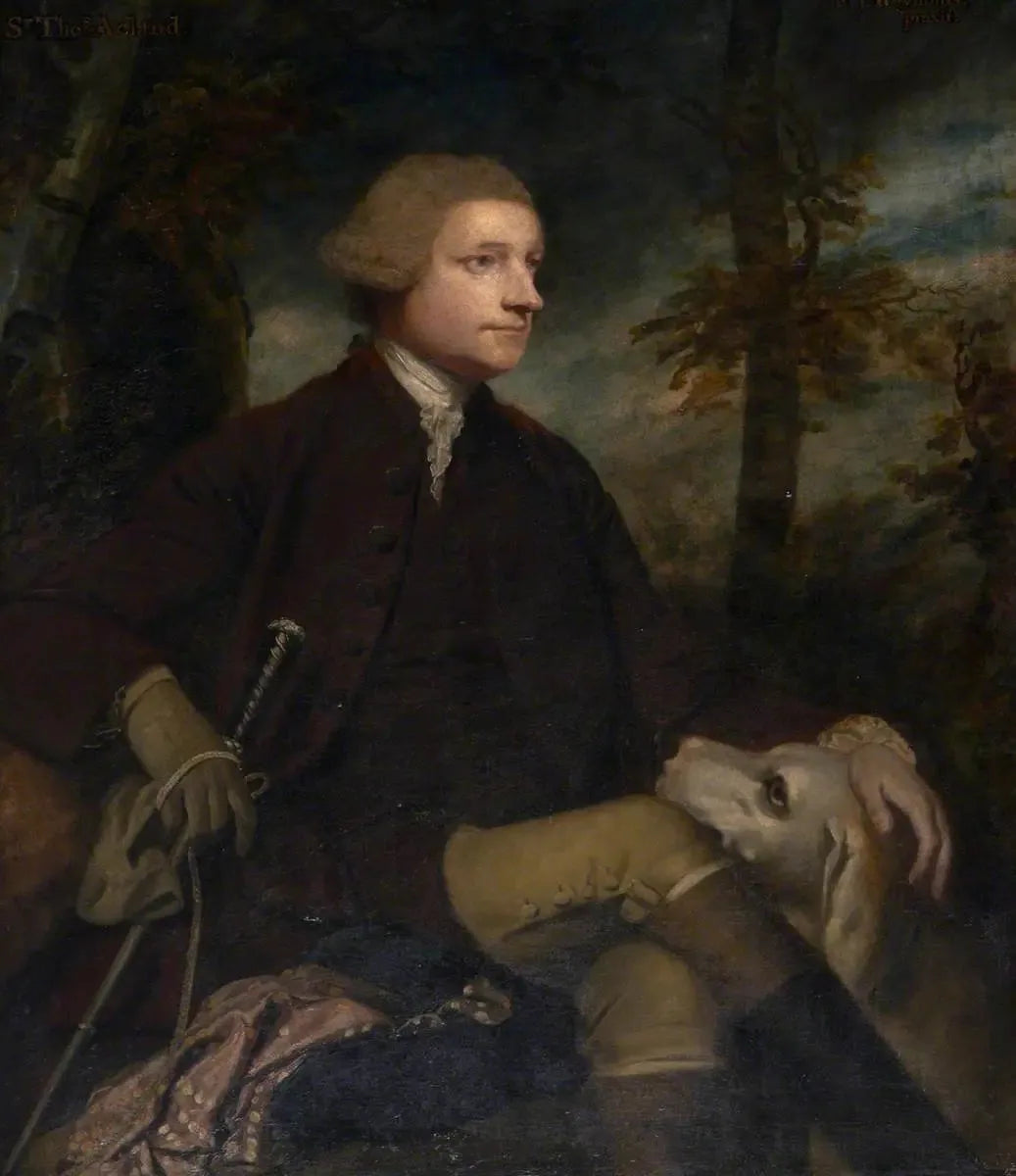 Sir Thomas Dyke Acland, 3e/7e baronnet Acland de Columb-John MP (1722-1785) - Joshua Reynolds image 1 copie de tableau peinte à la main