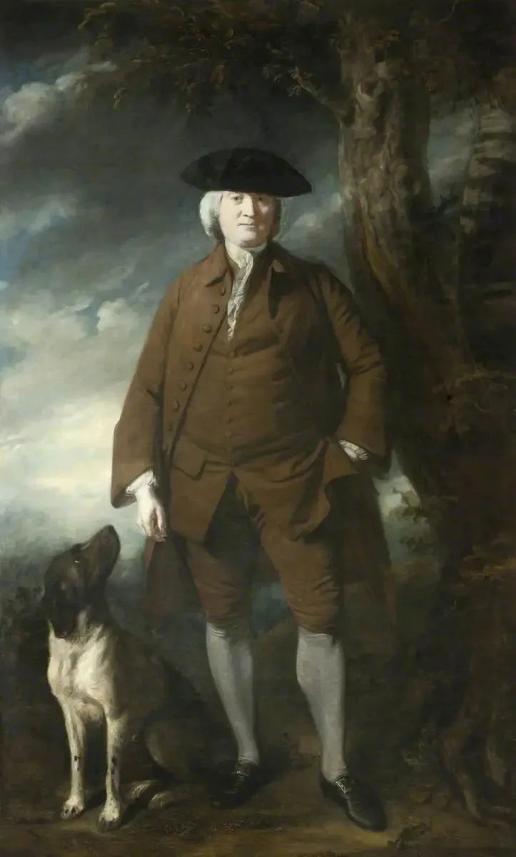 Sir Walter Calverley Blackett, 2e Bt (1707 – 1777) - Joshua Reynolds image 1 copie de tableau peinte à la main