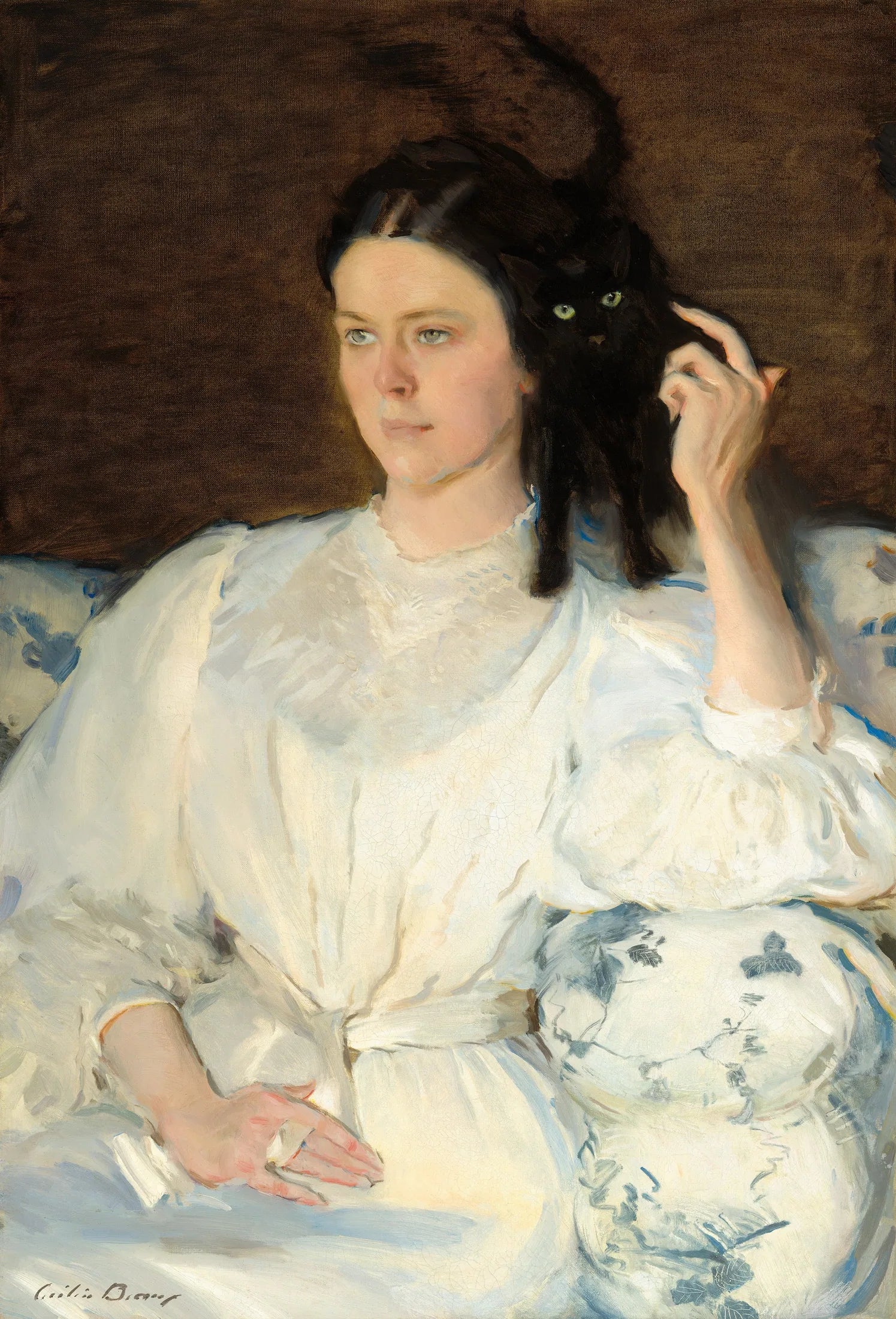 Sita et Sarita - Cecilia Beaux image 1 copie de tableau peinte à la main