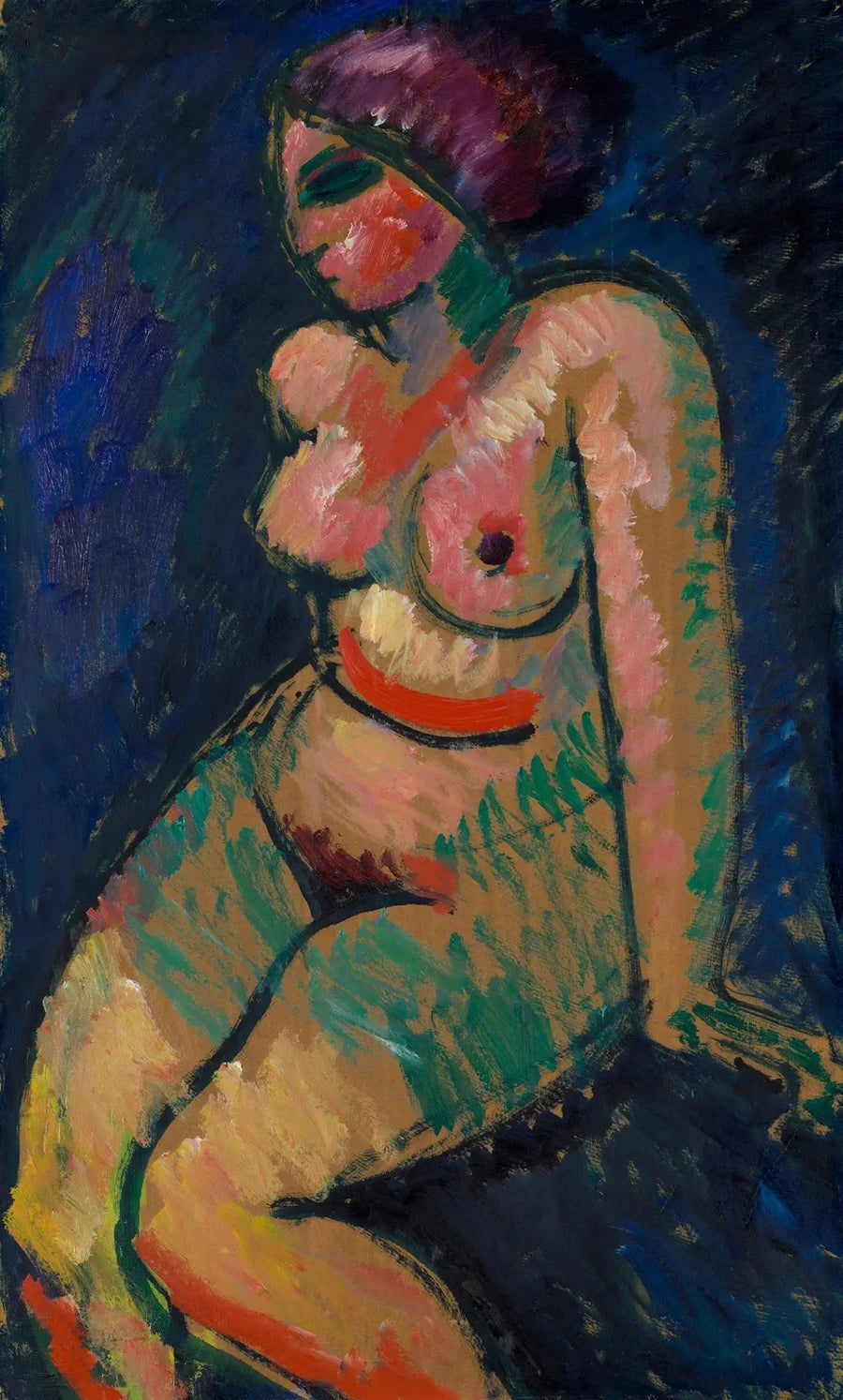 Sitzender weiblicher Akt - Alexej von Jawlensky